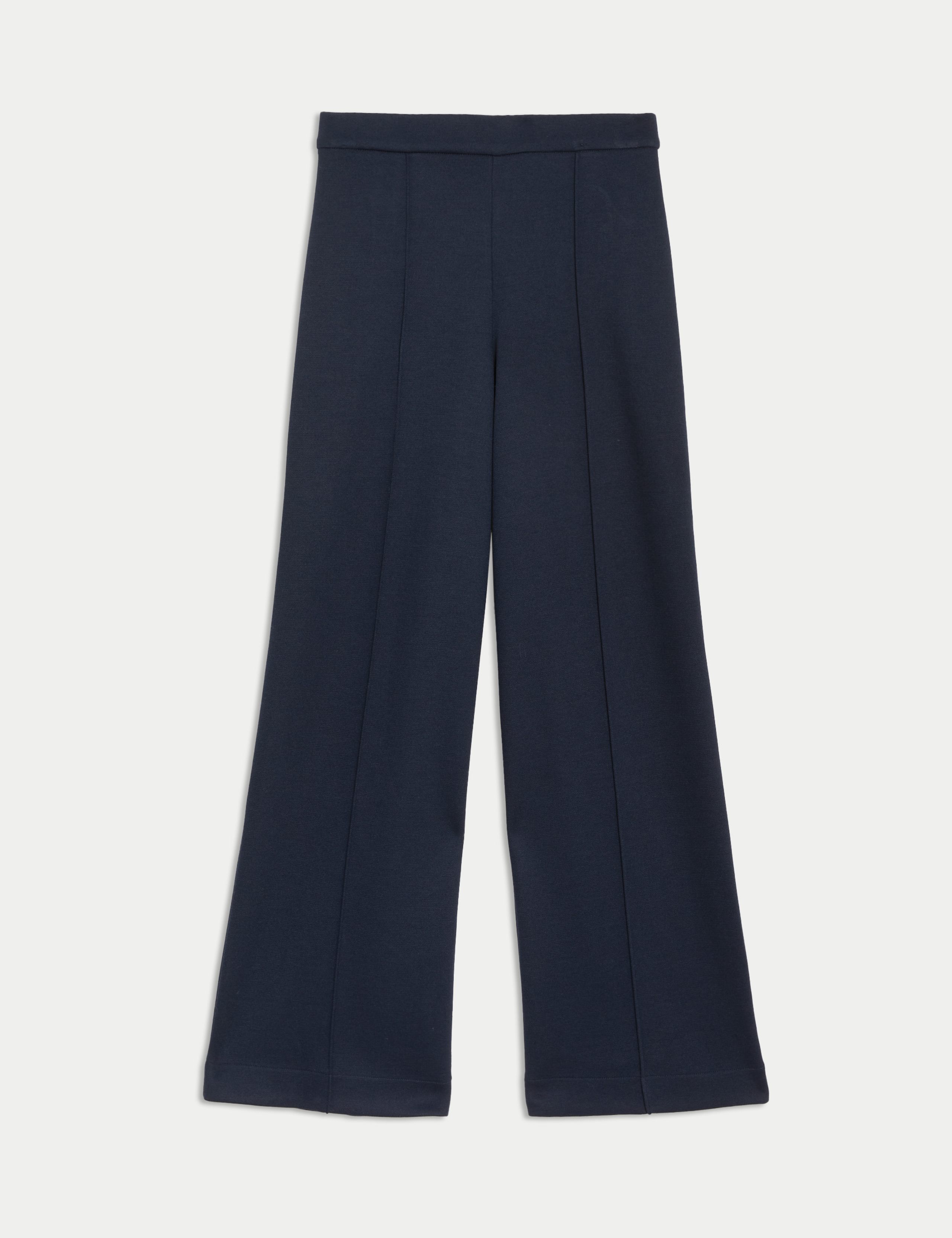 Jersey Elasticated Waist Wide Leg Trousers 2 of 4