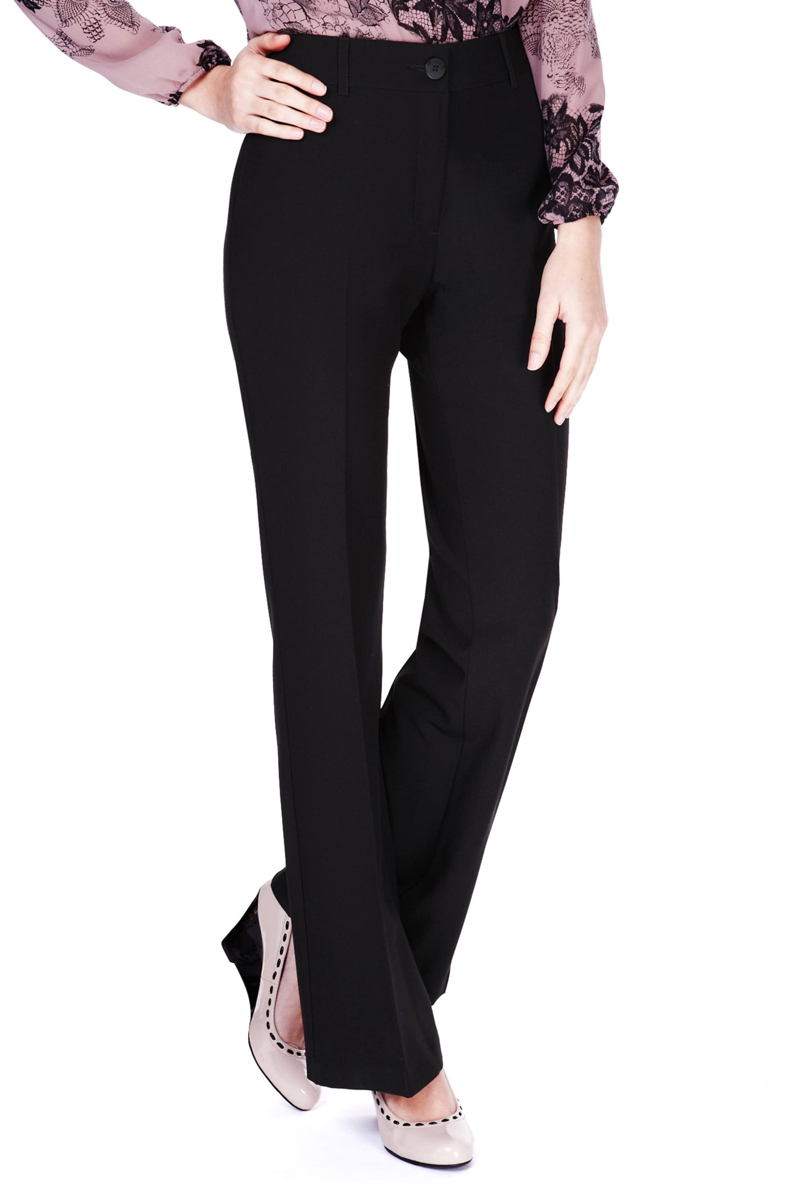 1 Button Flat Front Bootleg Trousers 1 of 2
