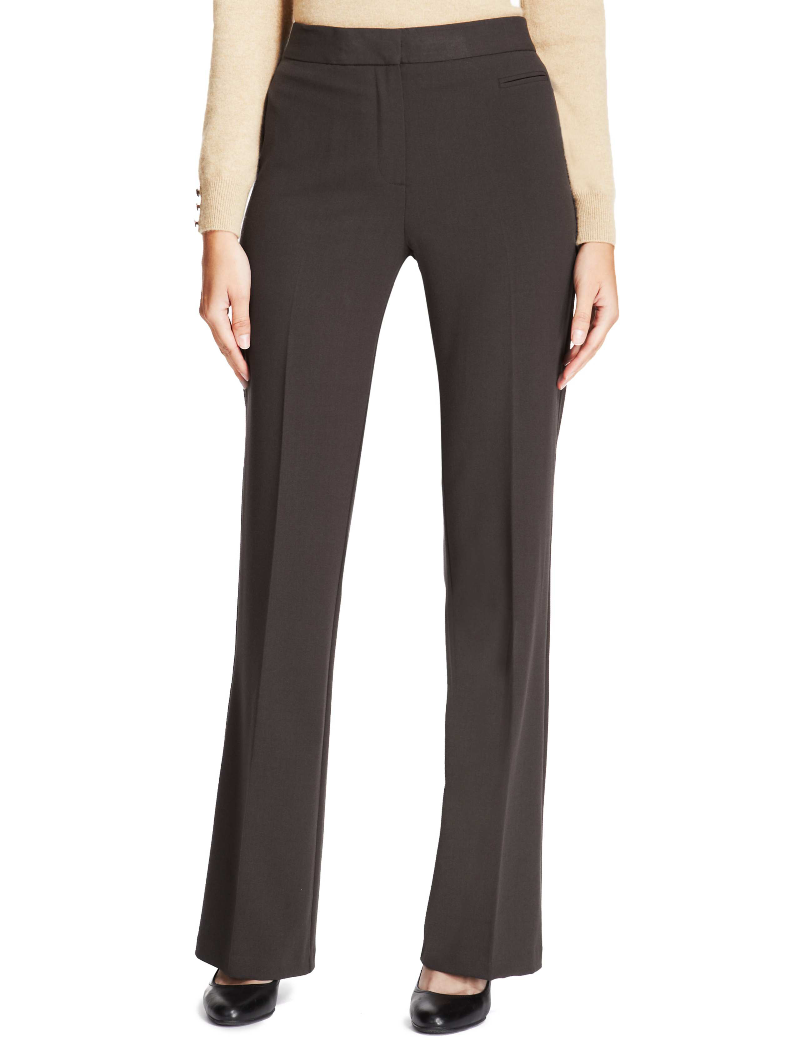 Flat Front Bootleg Trousers 1 of 5