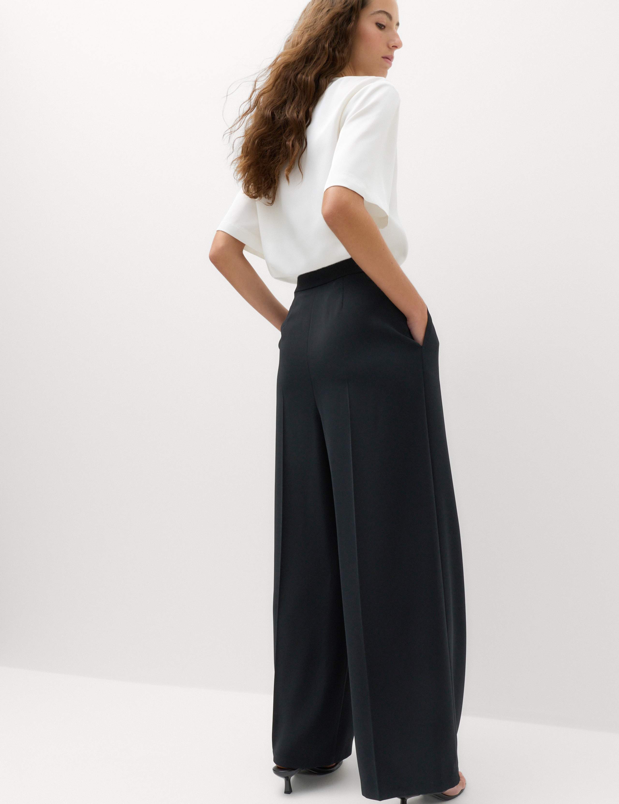 Pleated Wide Leg Trousers 5 of 6