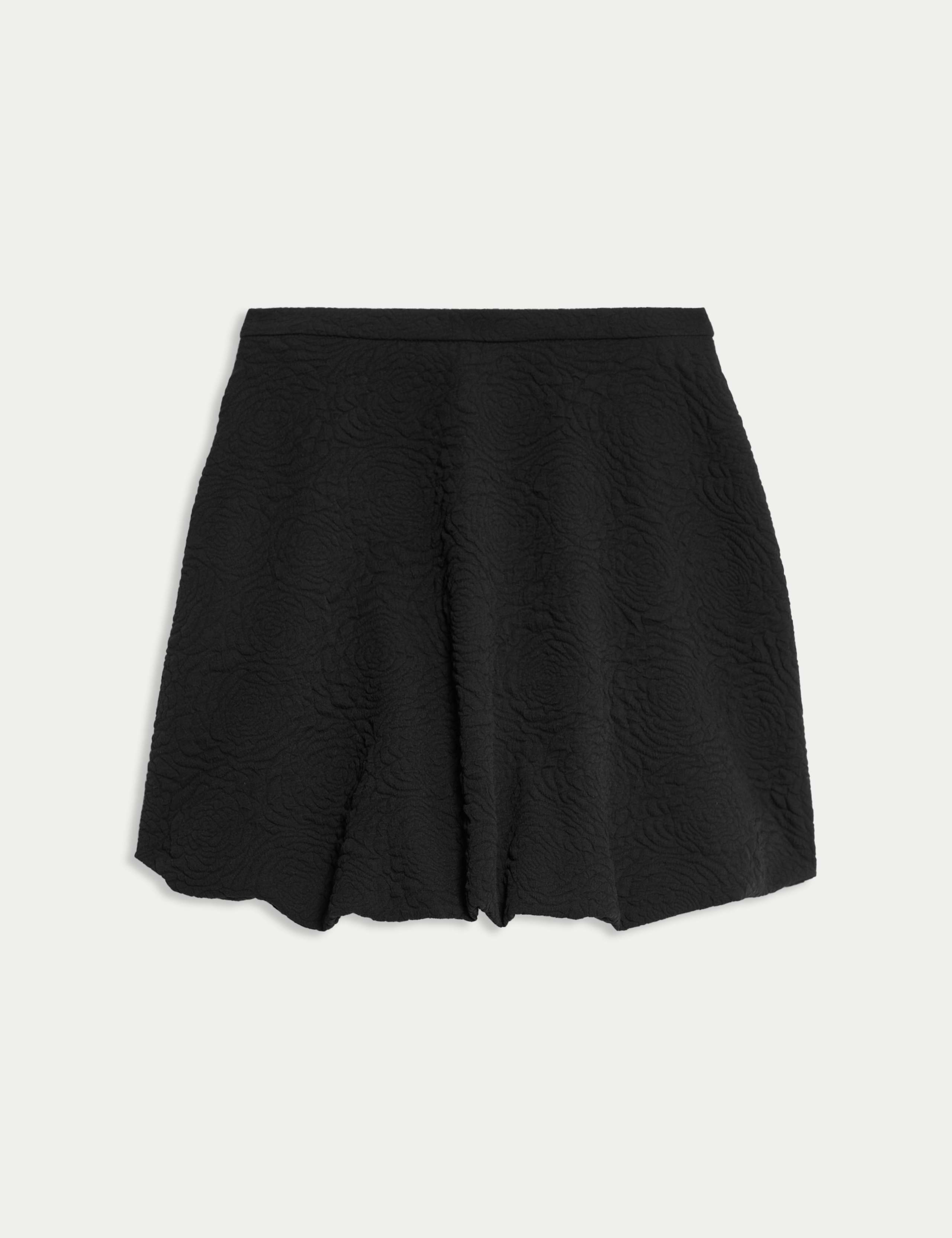 Jacquard Mini Bubble Hem Skirt 2 of 6
