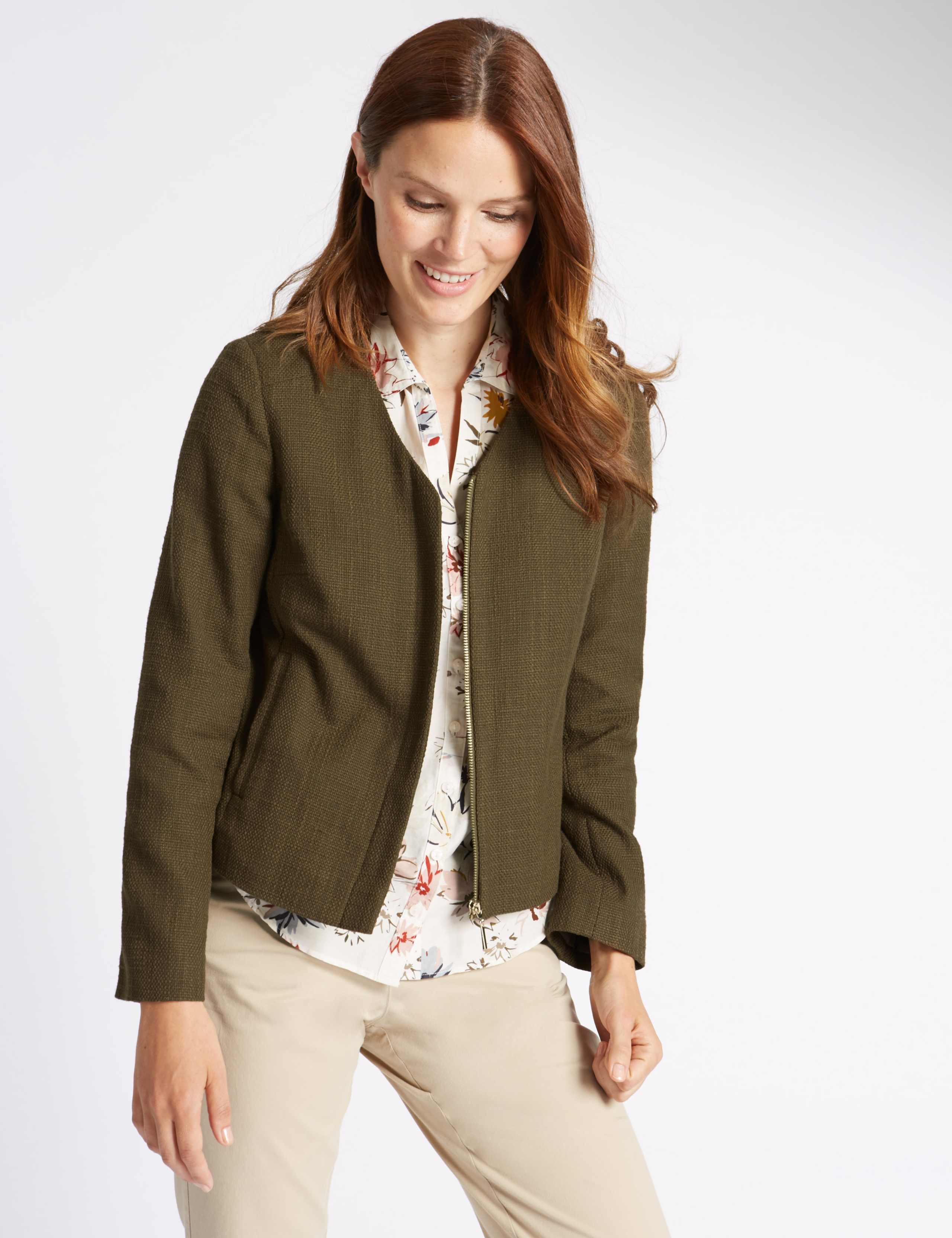 Cotton Rich  Zipped Jacket 1 of 4