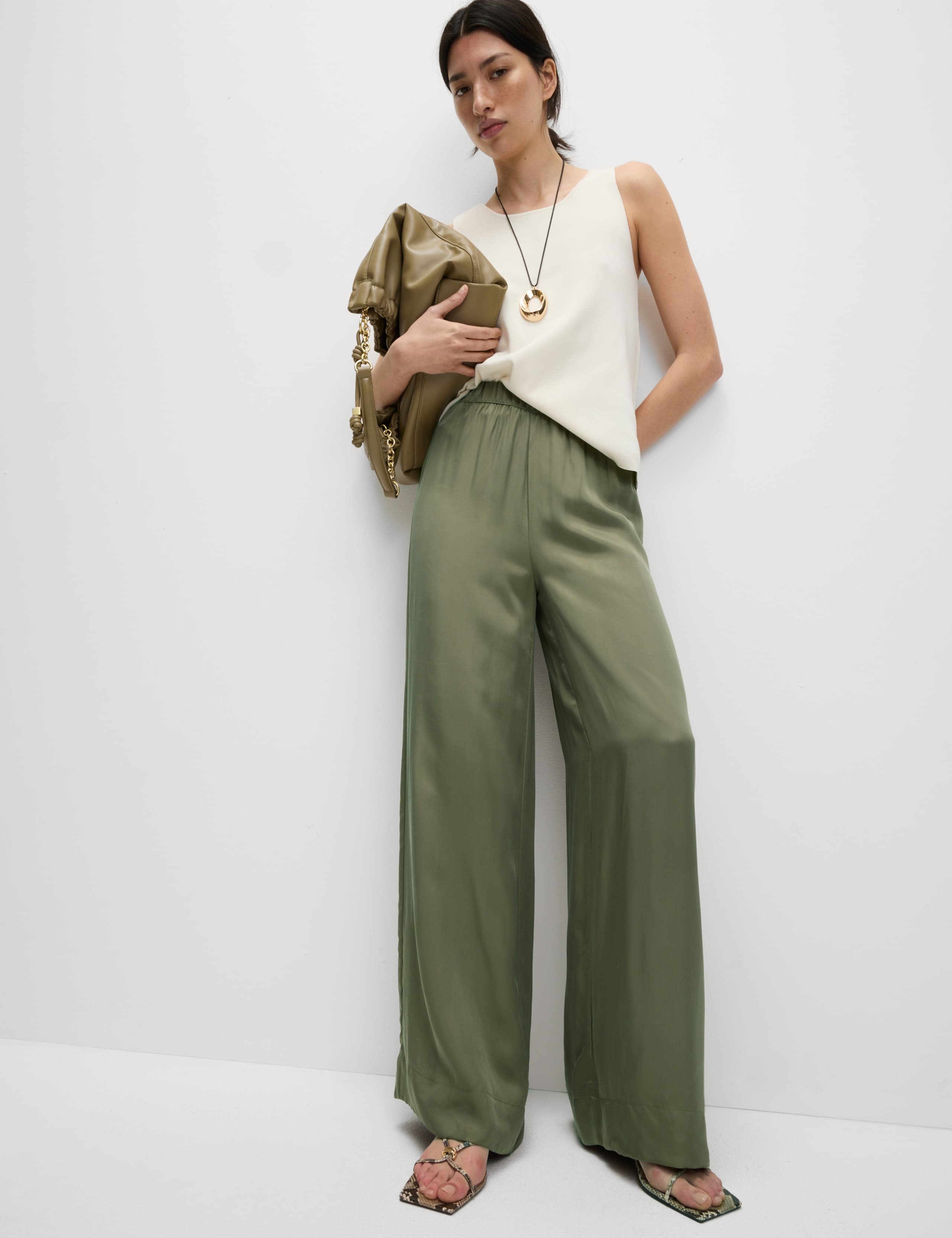 Wide Leg PalazzoTrousers 1 of 5