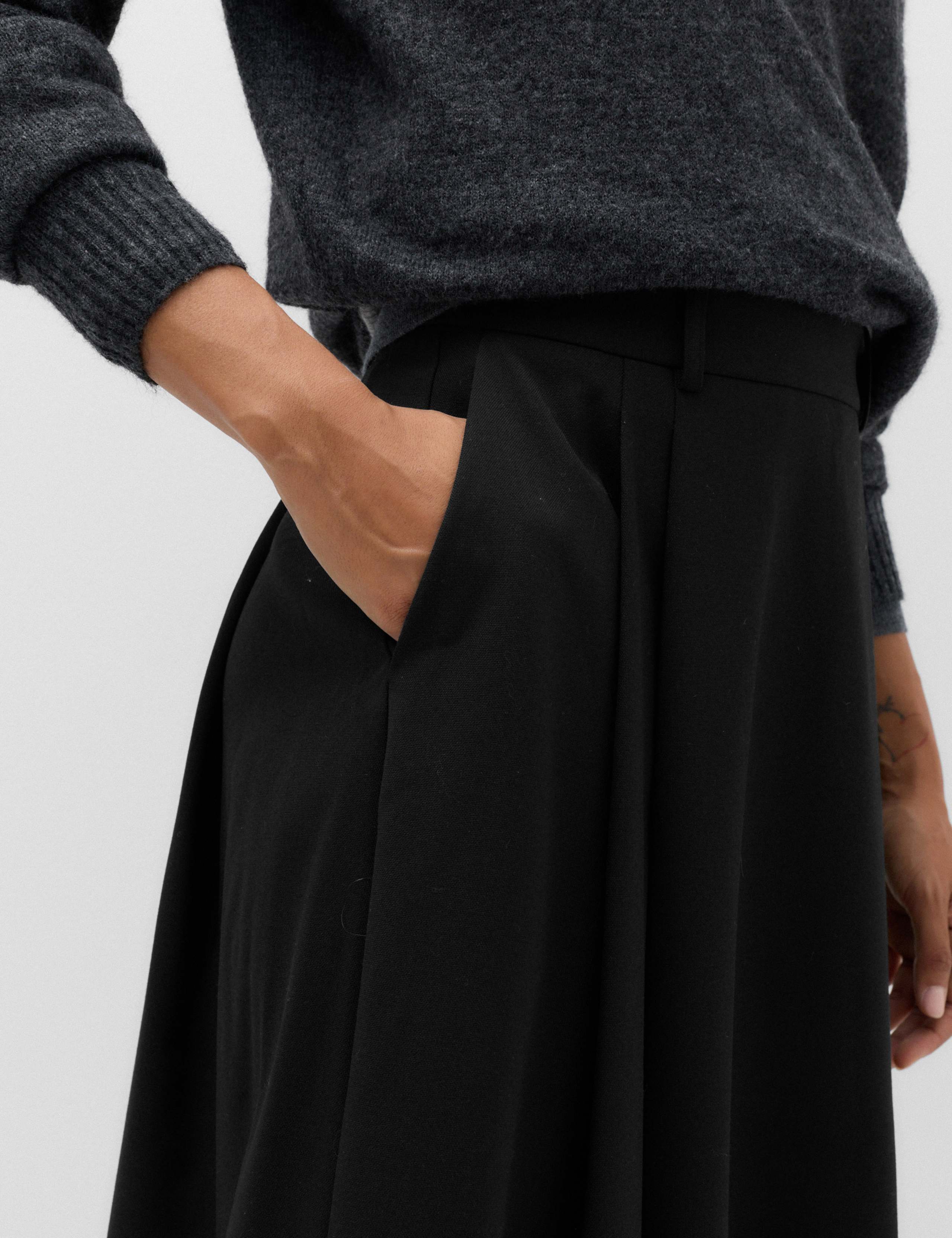 Pleated Midi Circle Skirt 5 of 5
