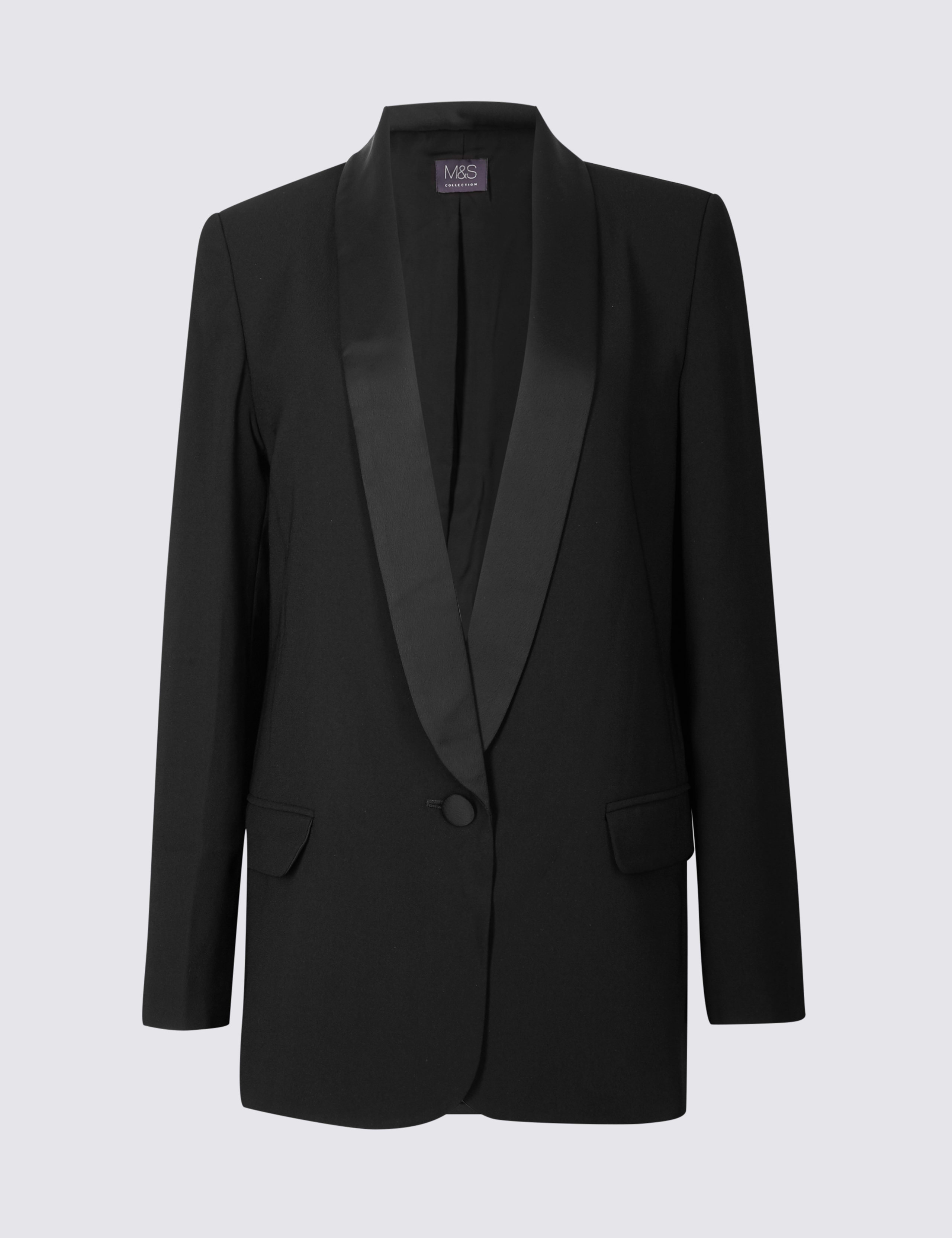 1 Button Tuxedo Blazer 2 of 6