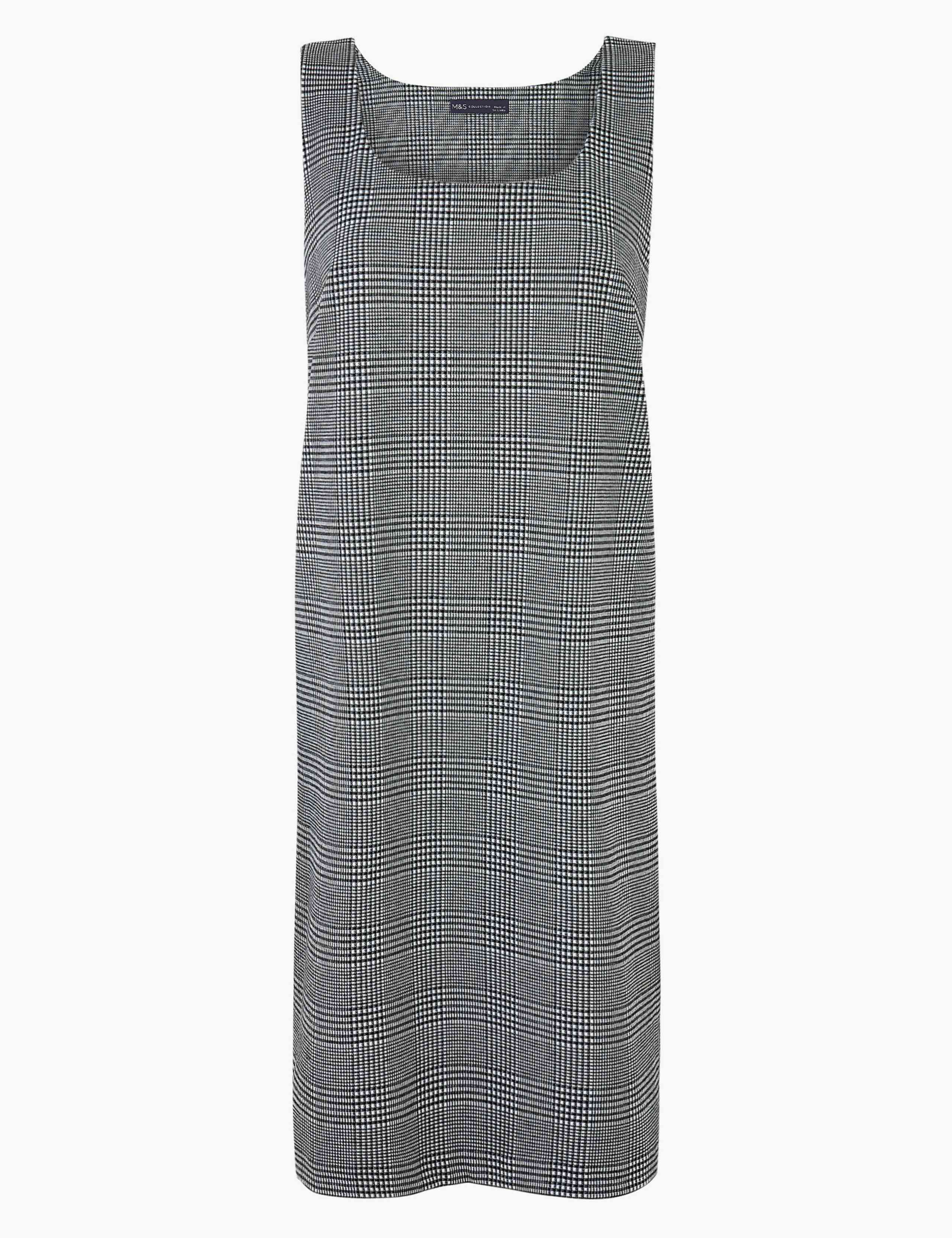 Gingham Midi Pinafore Dress 2 of 4