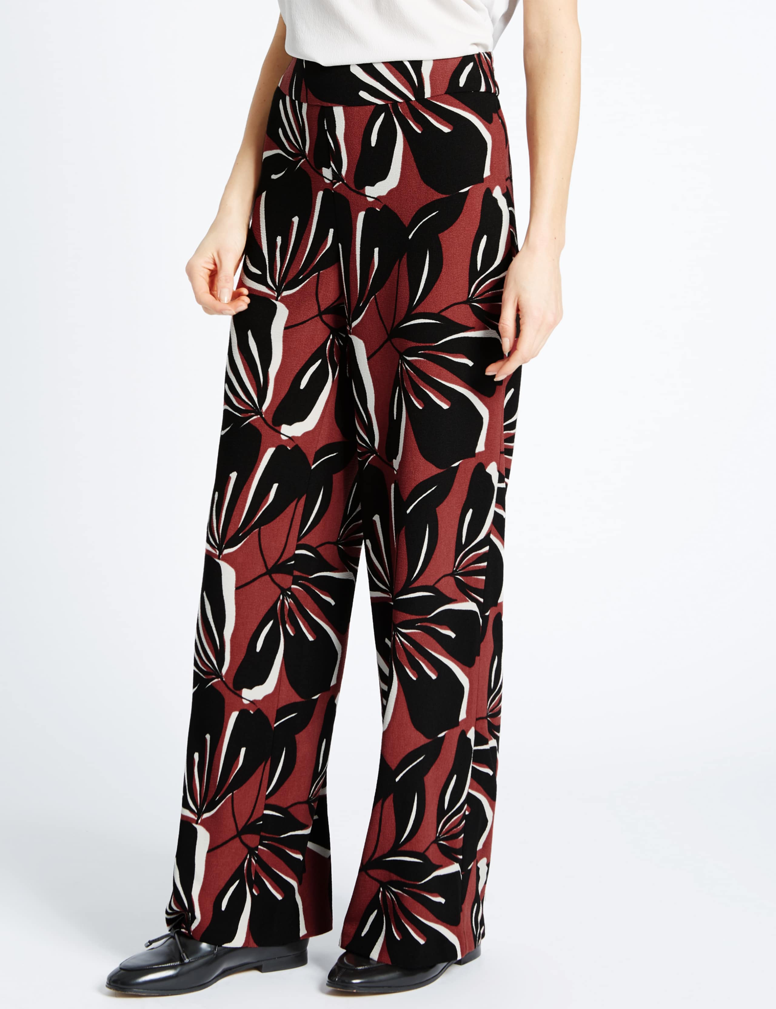 Floral Print Wide Leg Trousers 1 of 3