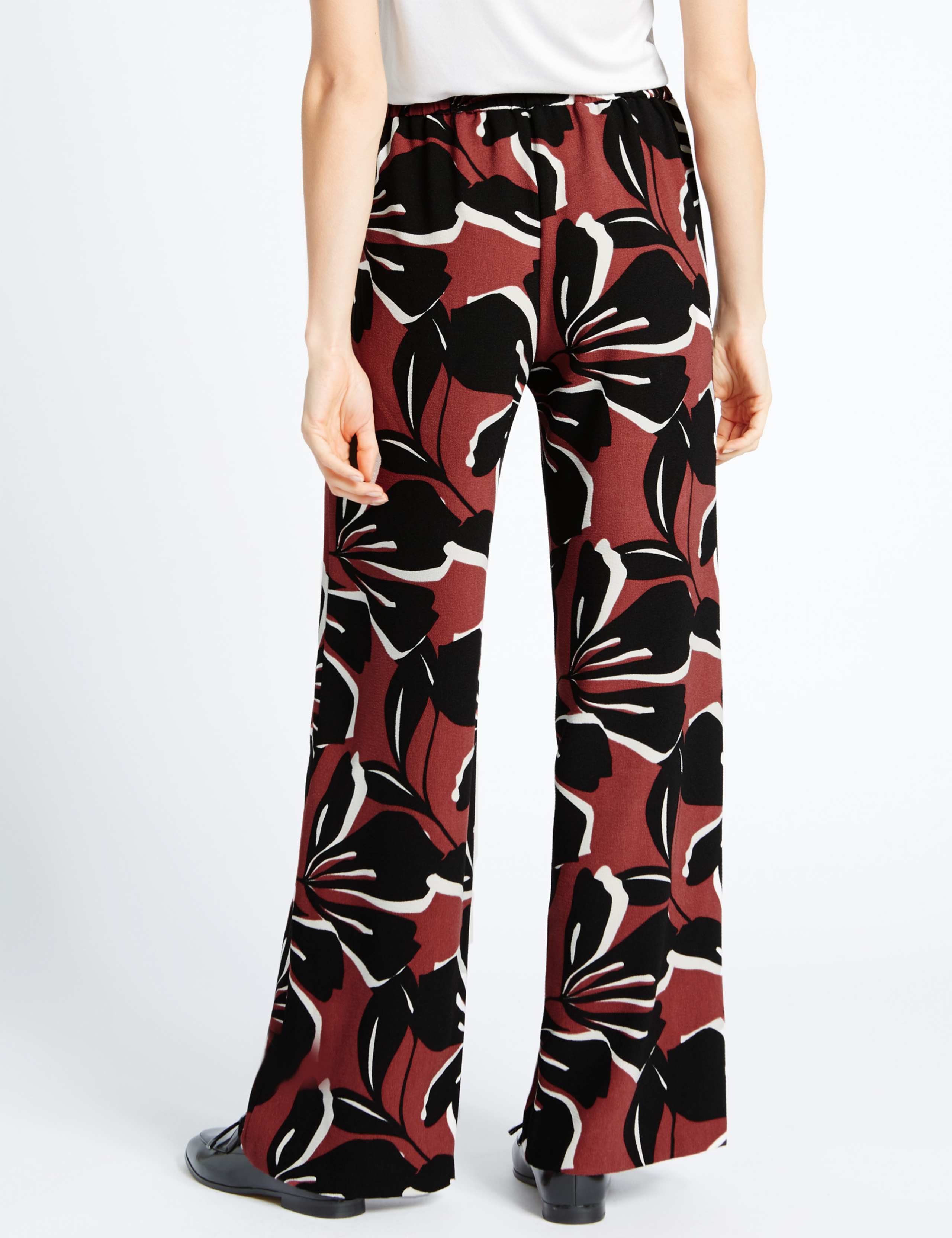 Floral Print Wide Leg Trousers 2 of 3