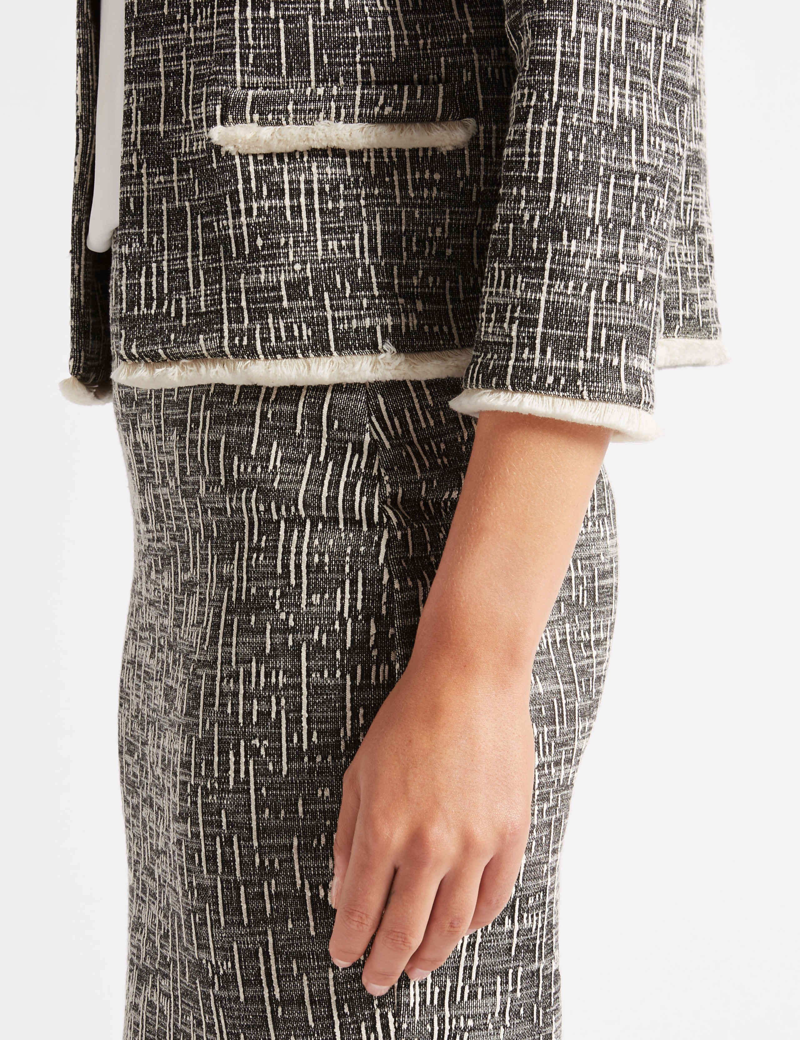 Cotton Rich Textured Jersey Blazer 5 of 5