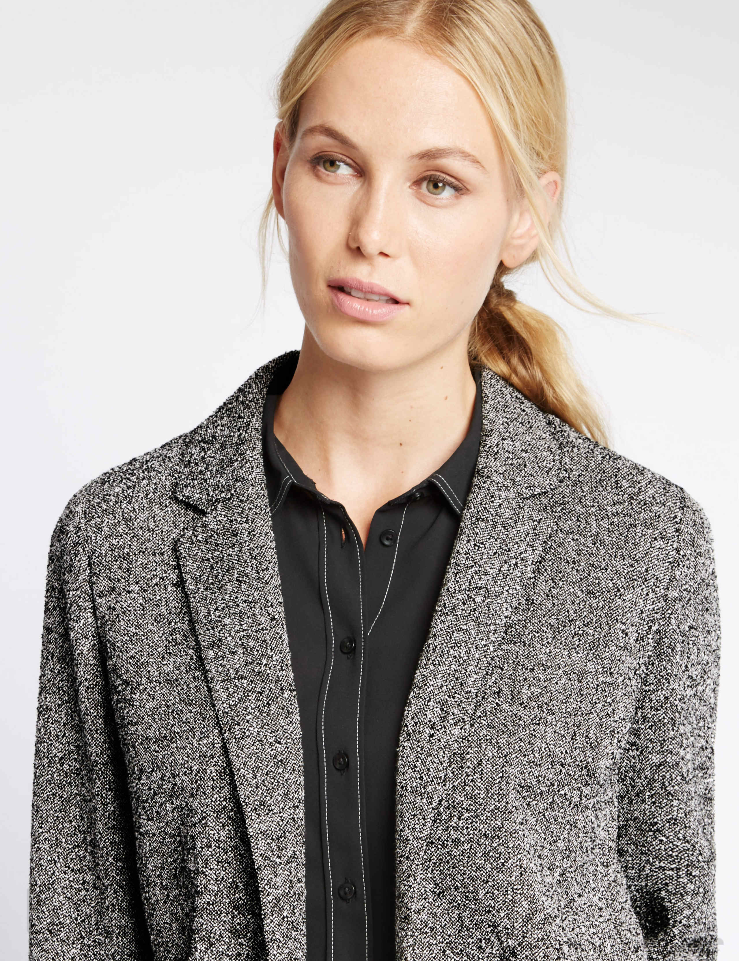 Textured Boyfriend Jacket 5 of 5