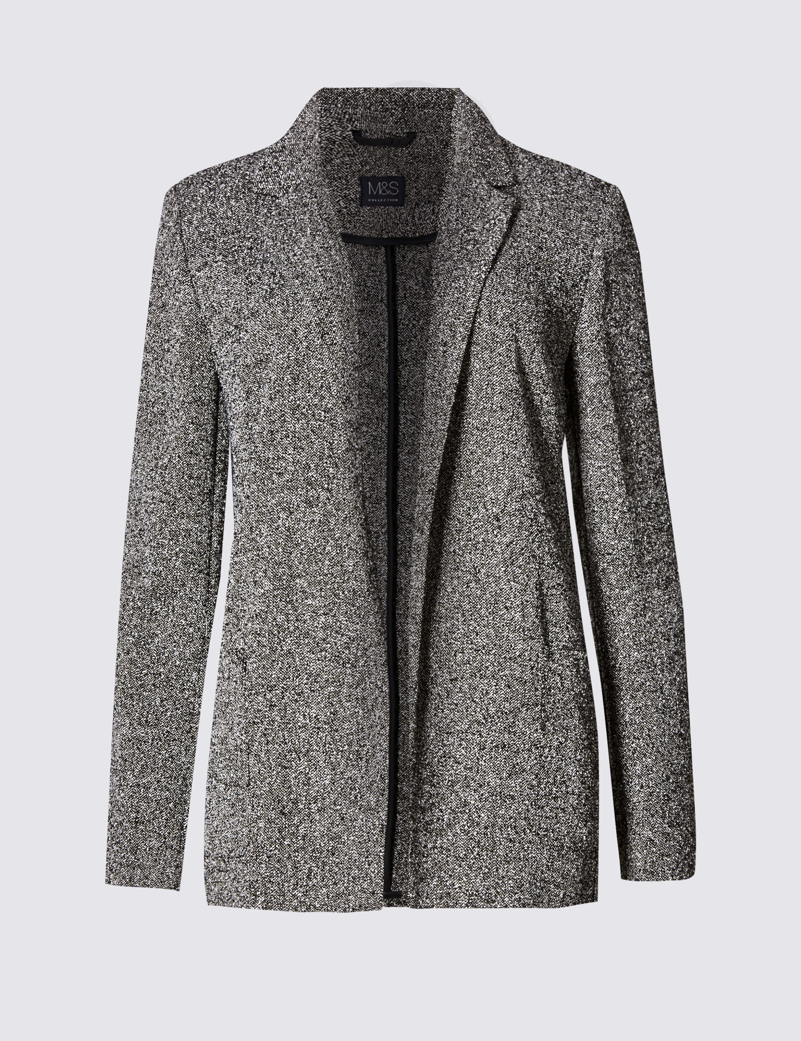 Textured Boyfriend Jacket 2 of 5