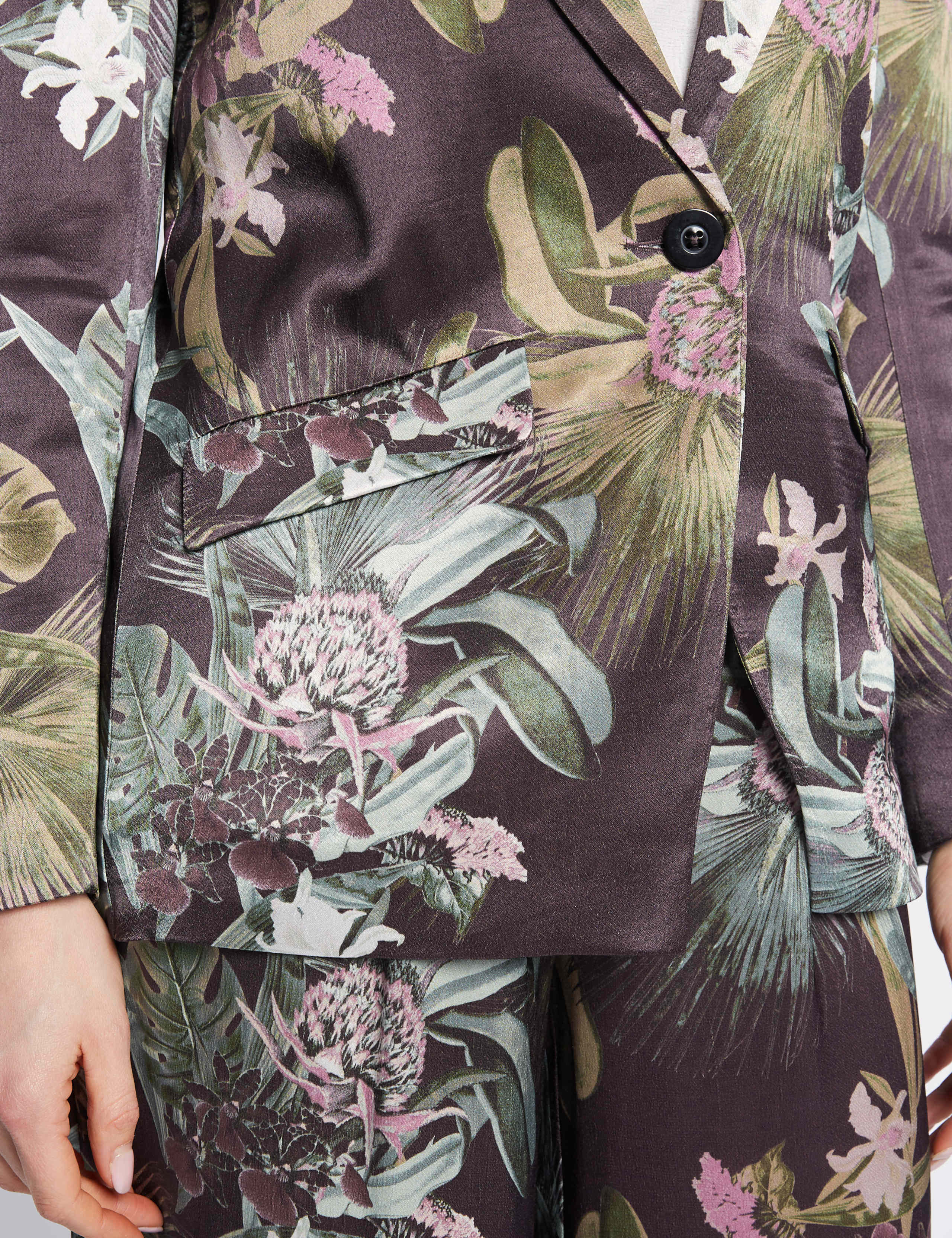 Floral Print Single Breasted Blazer 4 of 5