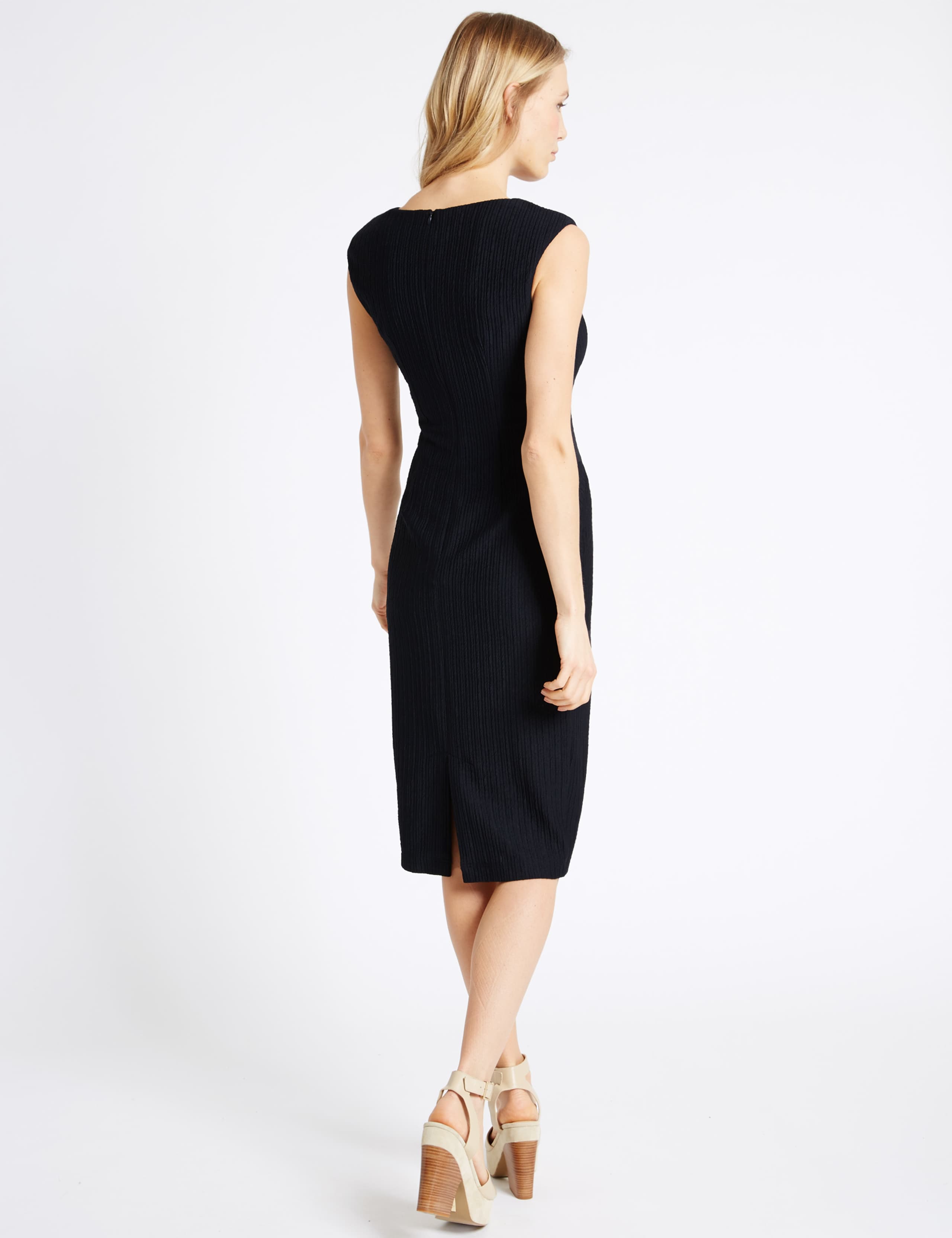 Ribbed Back Split Shift Dress 3 of 4