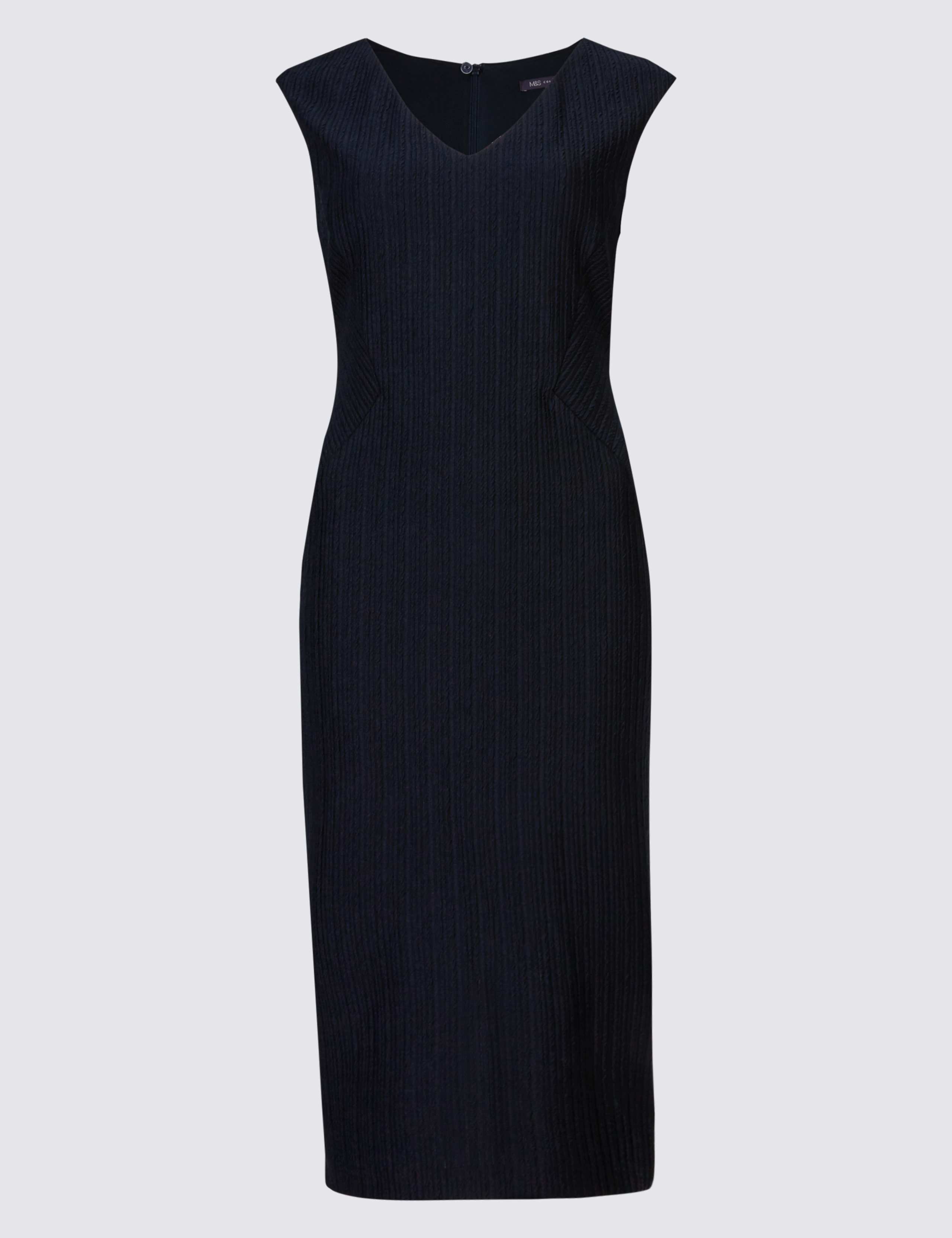 Ribbed Back Split Shift Dress 2 of 4
