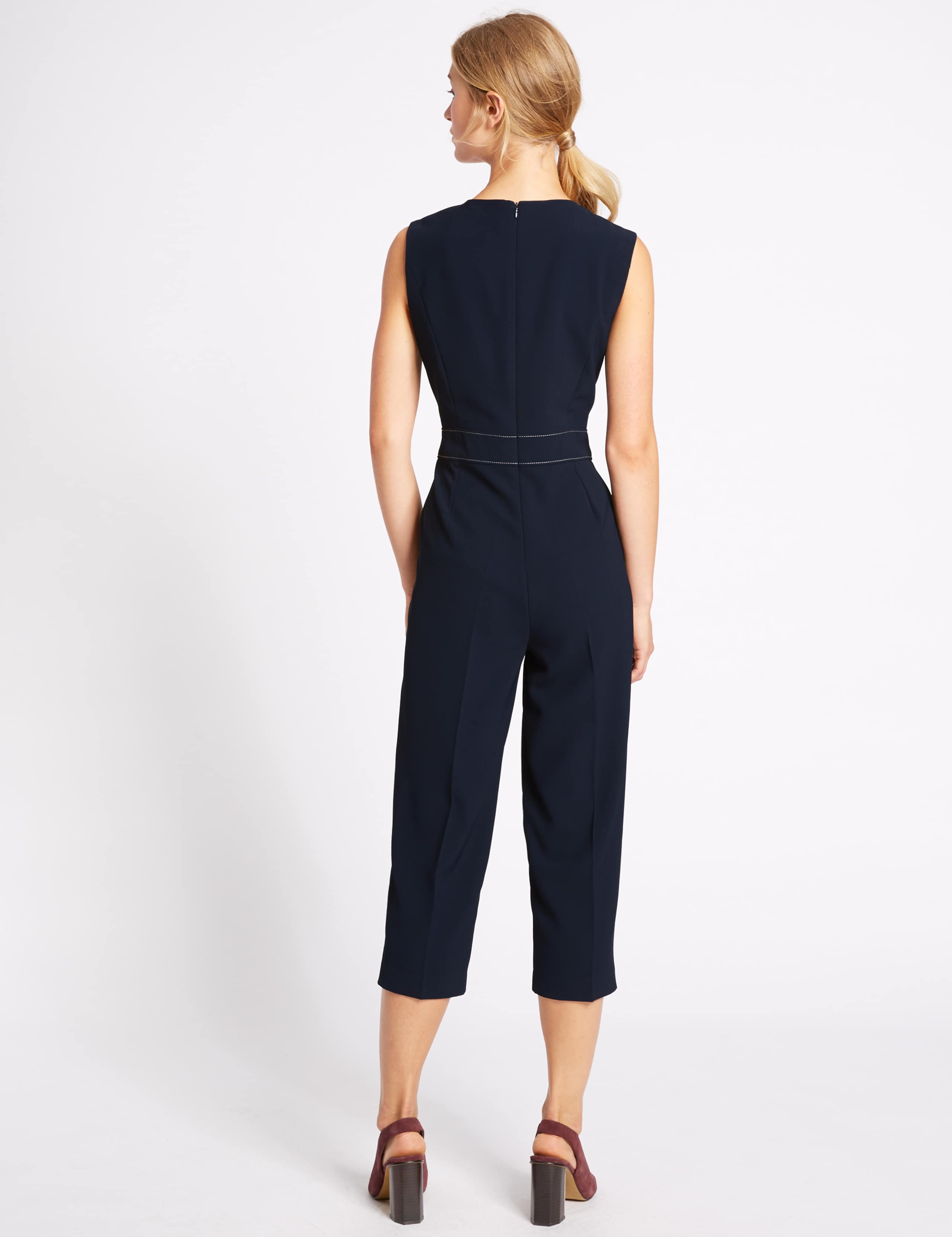 Stitched Waist Sleeveless Jumpsuit 4 of 5