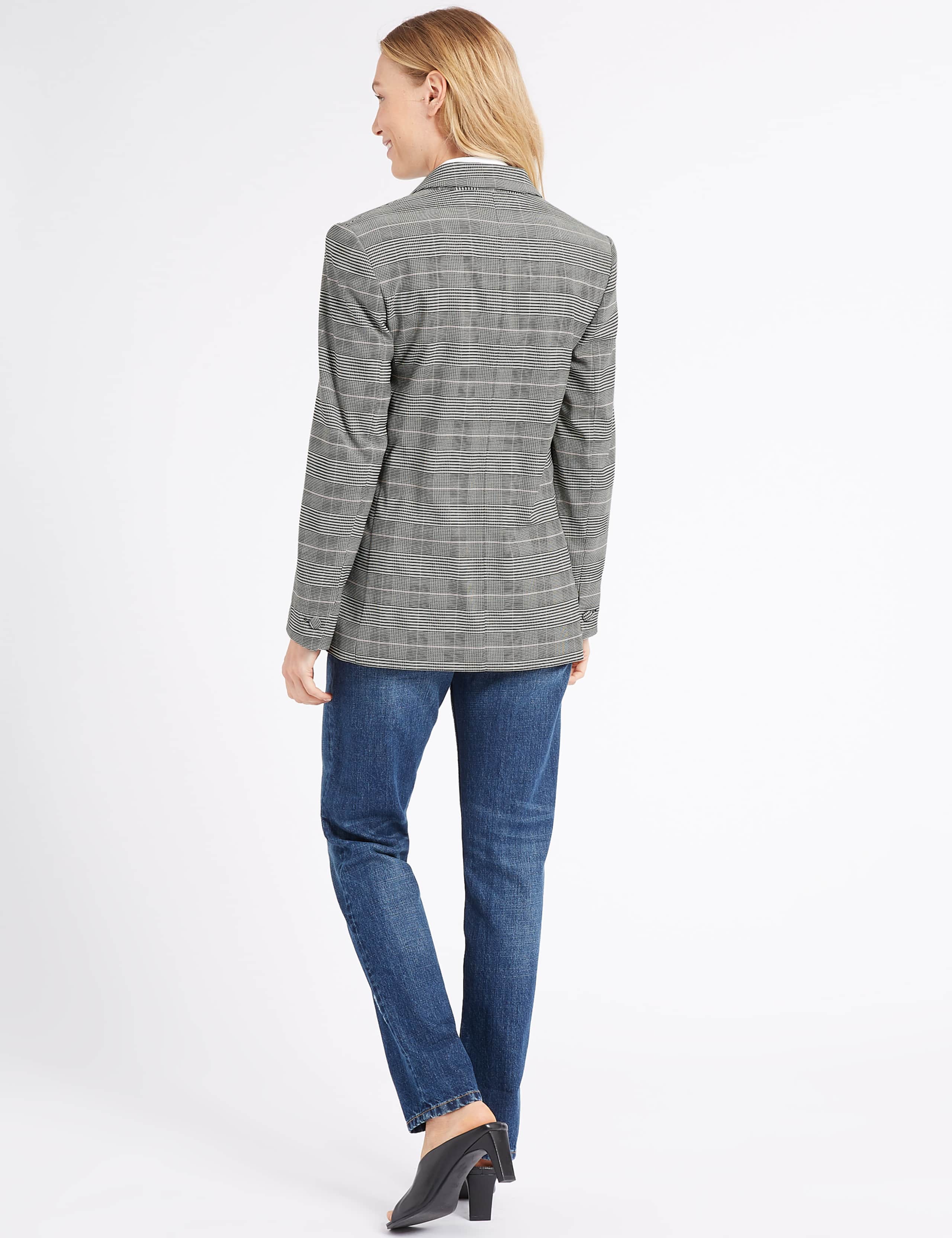 Checked Double Breasted Blazer 4 of 6