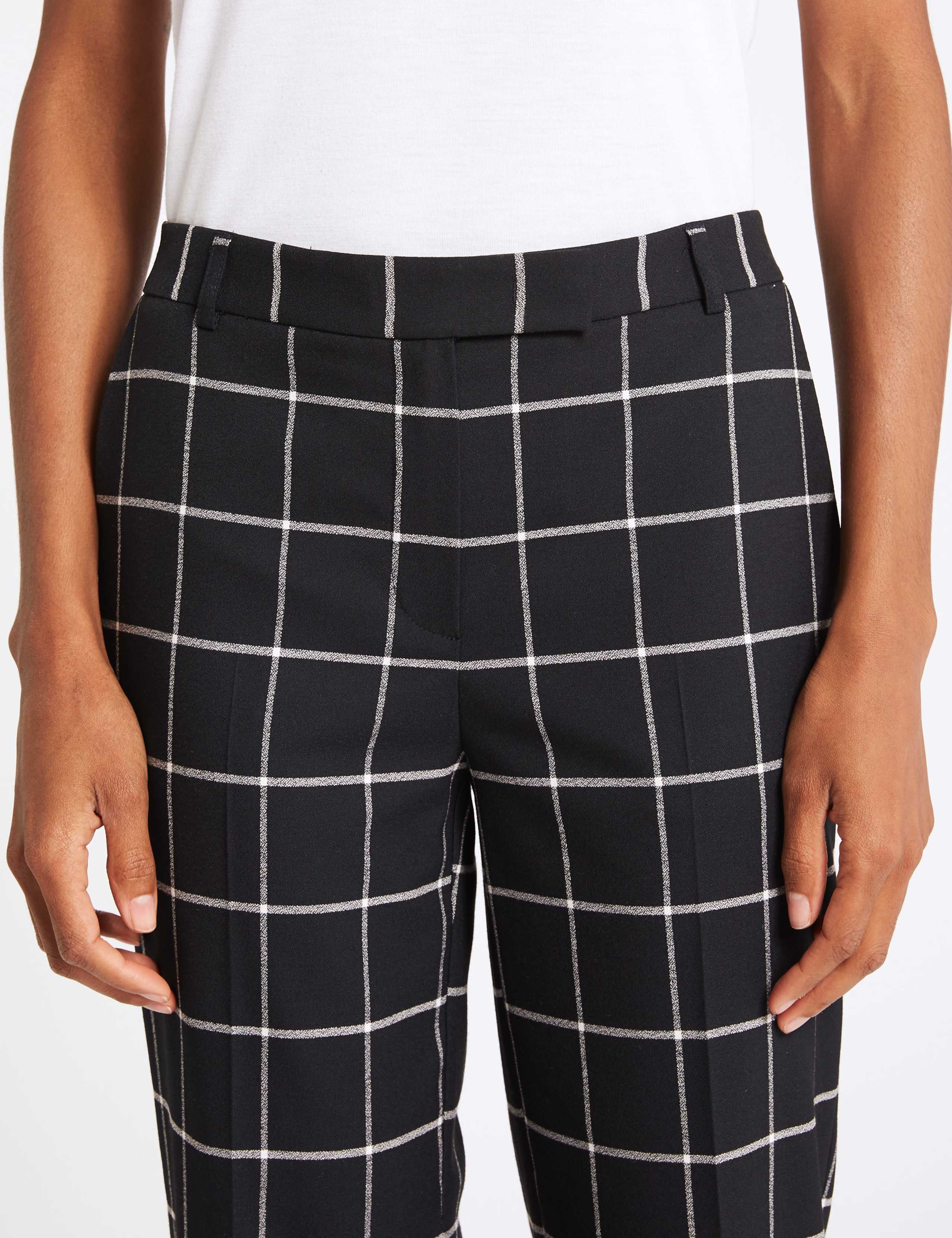 Checked Straight Leg Trousers 5 of 7