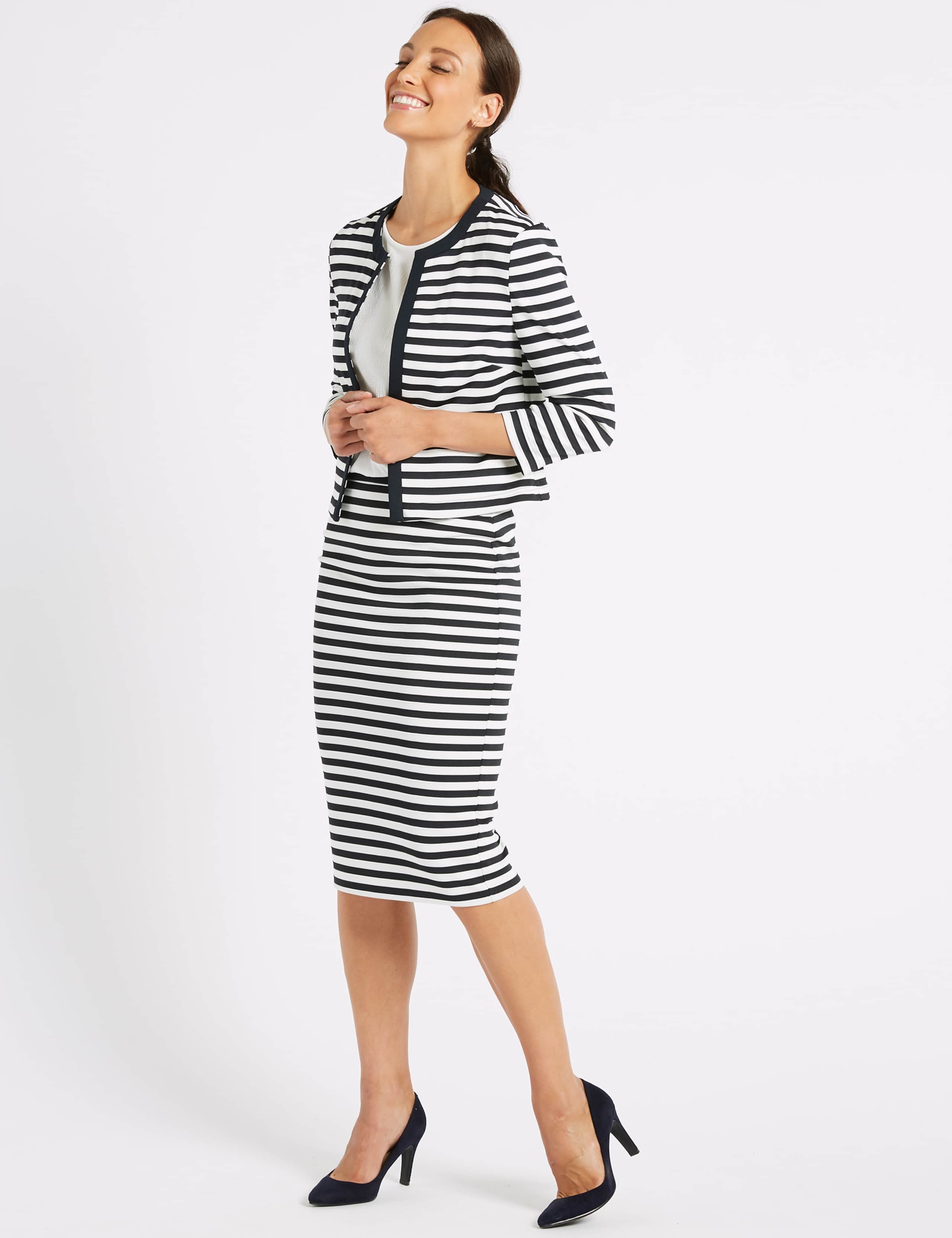 Striped Jersey Blazer 1 of 5