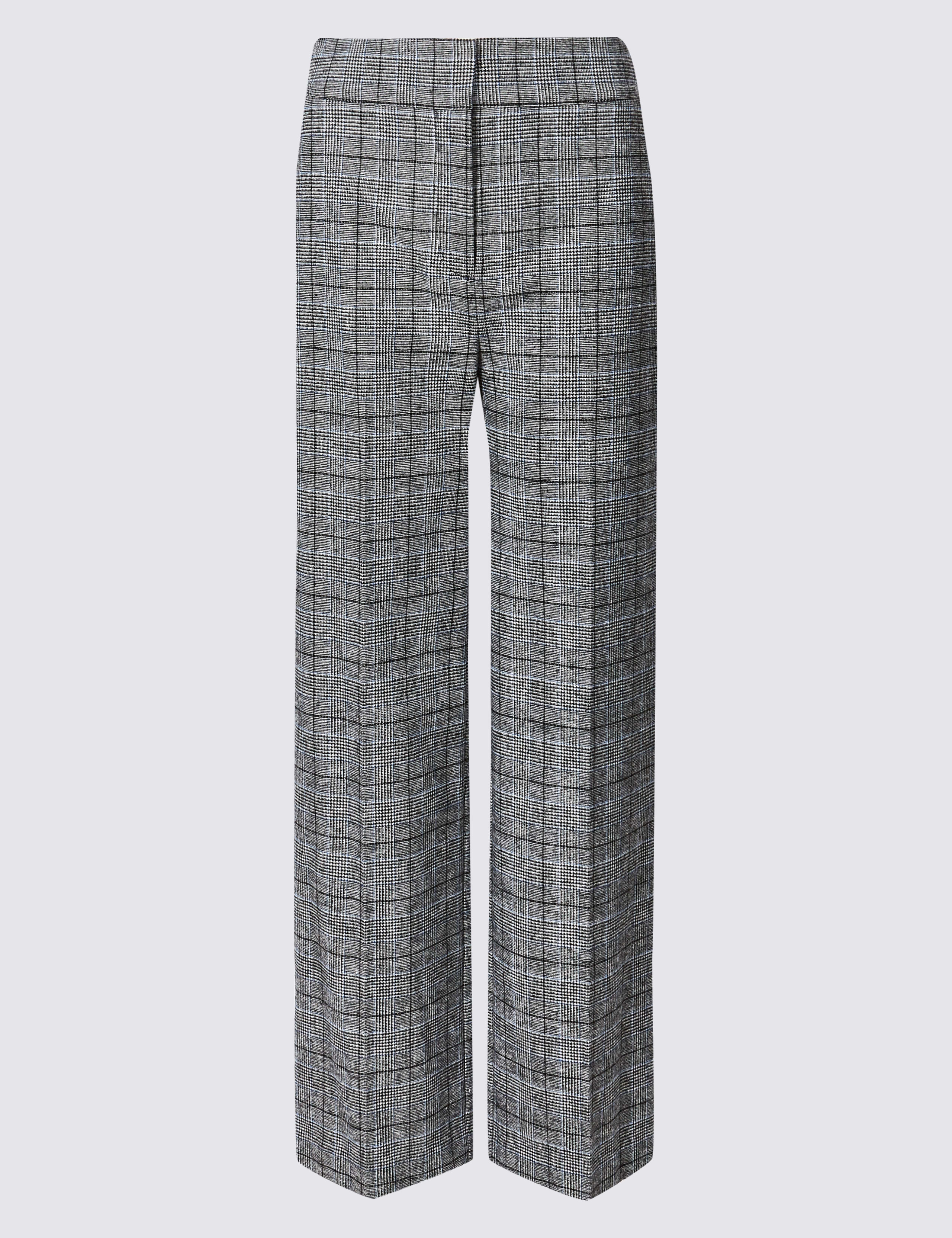 Checked Wide Leg Trousers 2 of 6