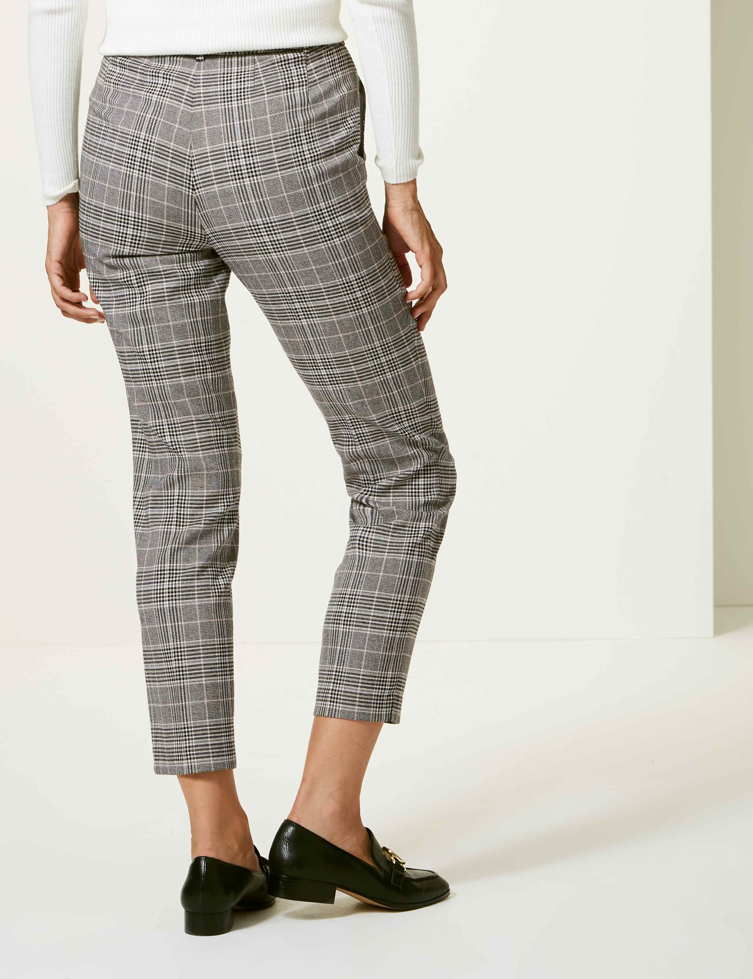 Checked Slim Leg Trousers 3 of 7