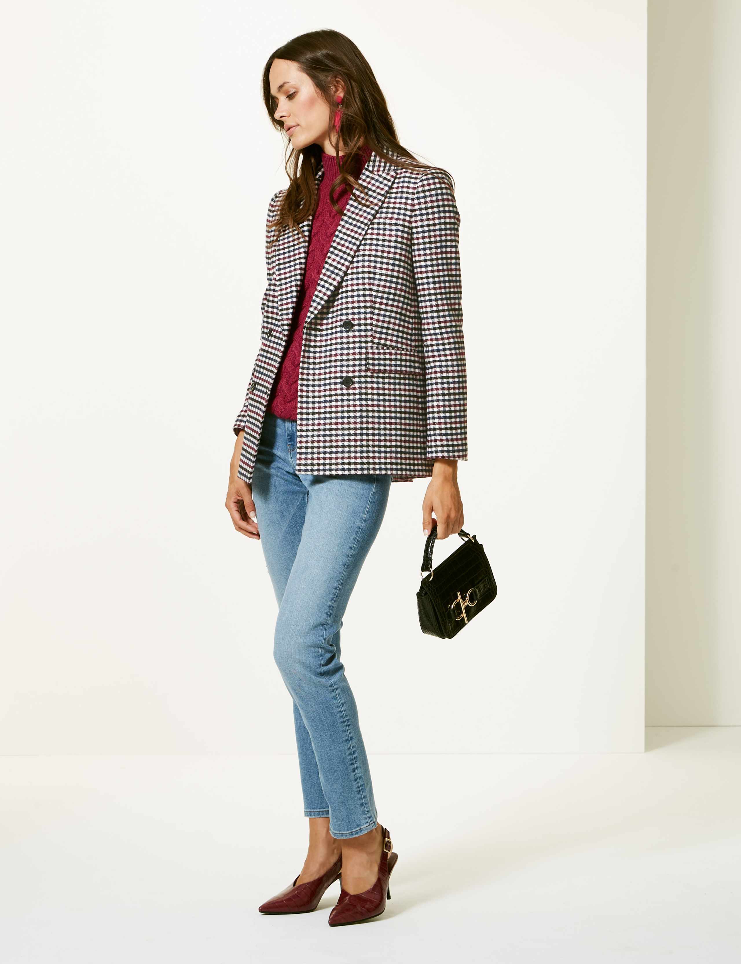 Oversized Gingham Blazer 1 of 6