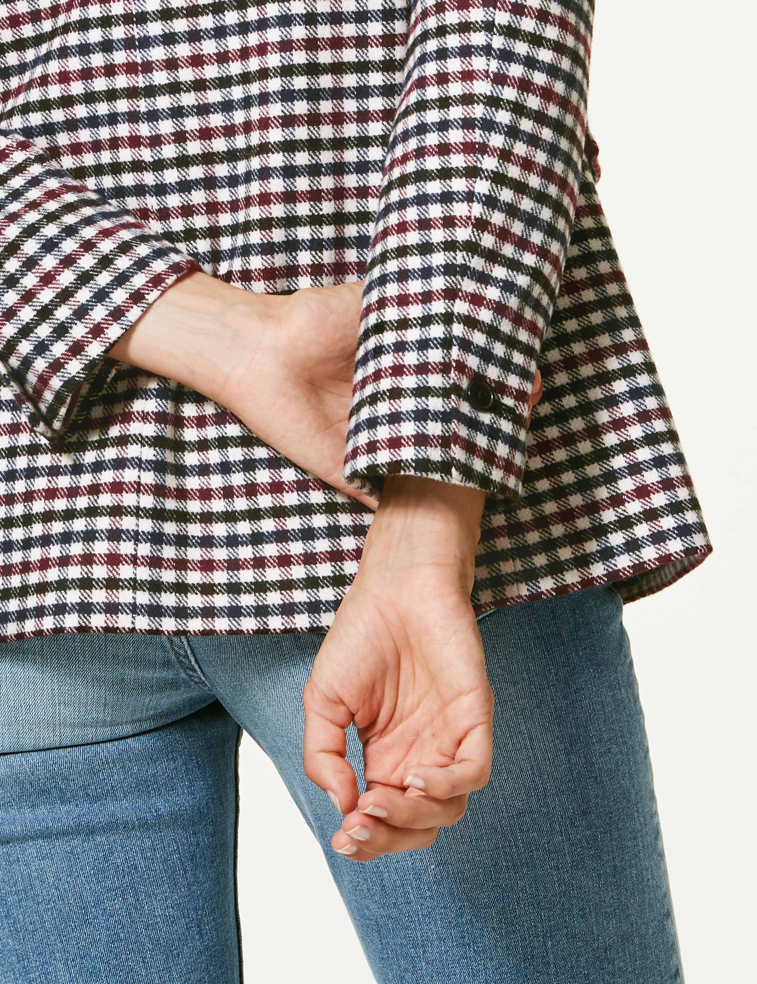 Oversized Gingham Blazer 6 of 6