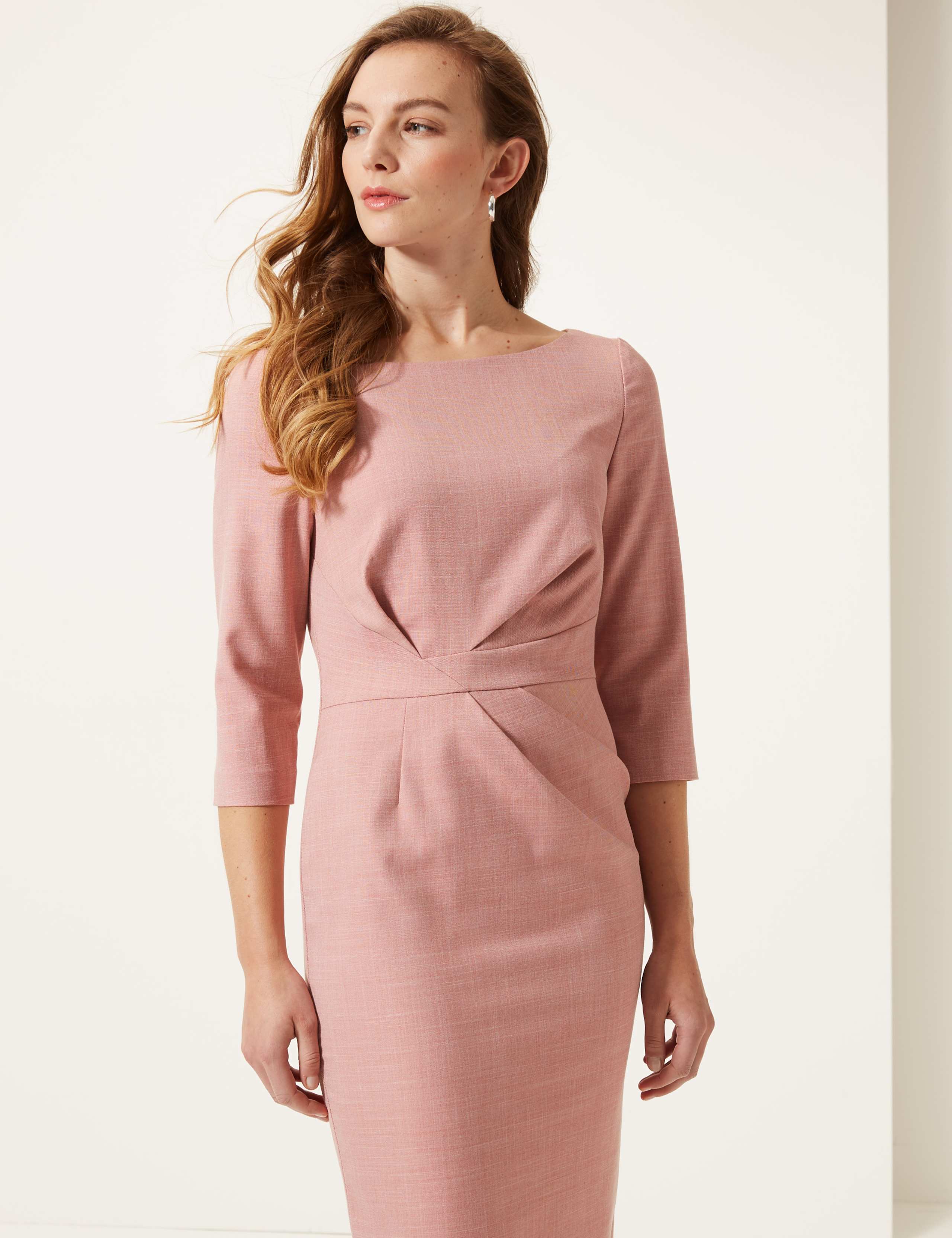 3/4 Sleeve Bodycon Midi Dress 3 of 4