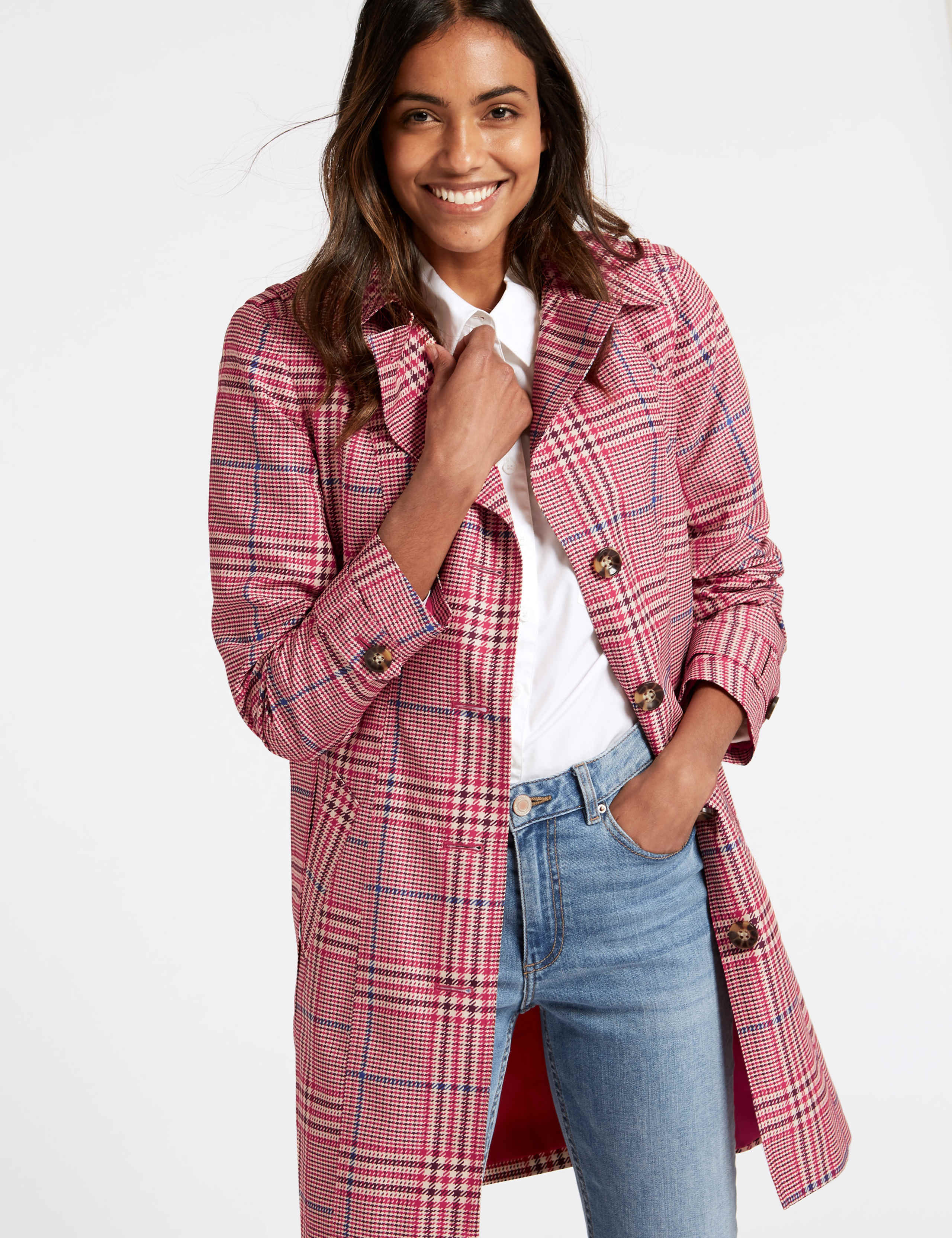 Checked Trench Coat with Stormwear™ 2 of 4