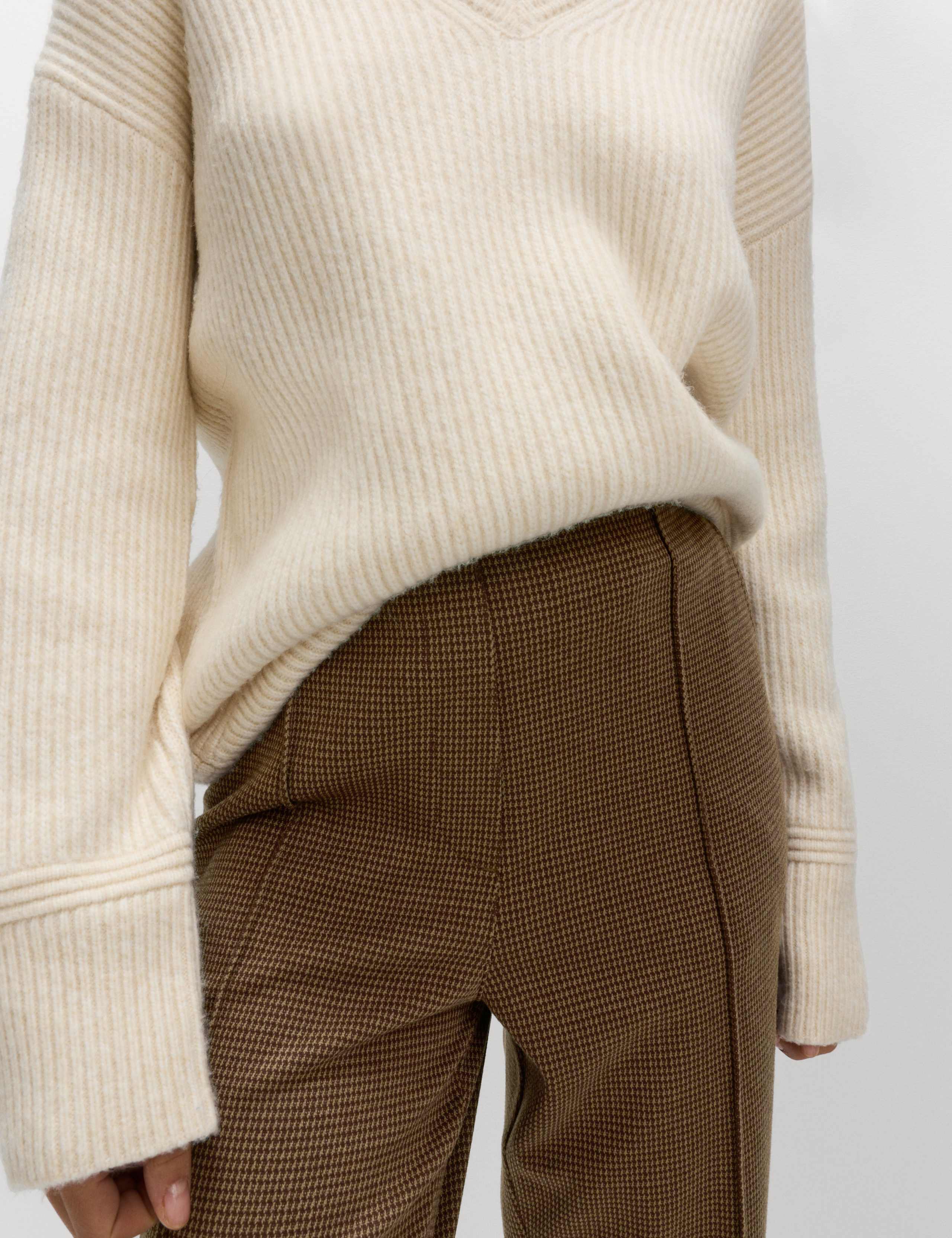 Jersey Twill Straight Leg Trousers 3 of 5