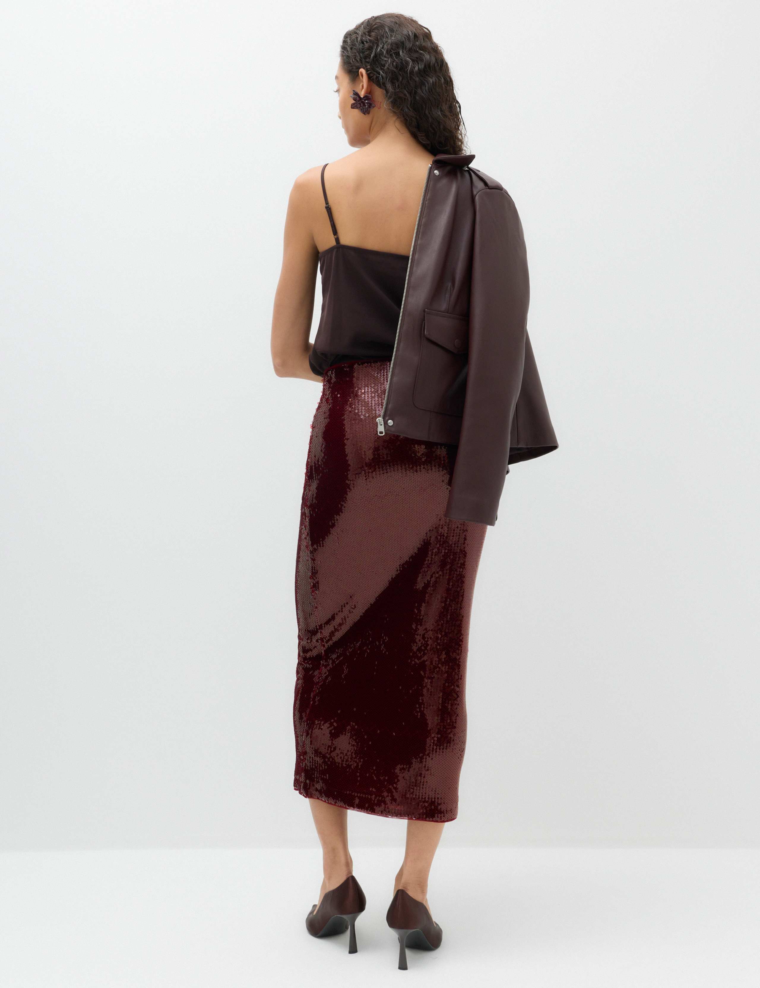 Sequin Midaxi Column Skirt 4 of 7