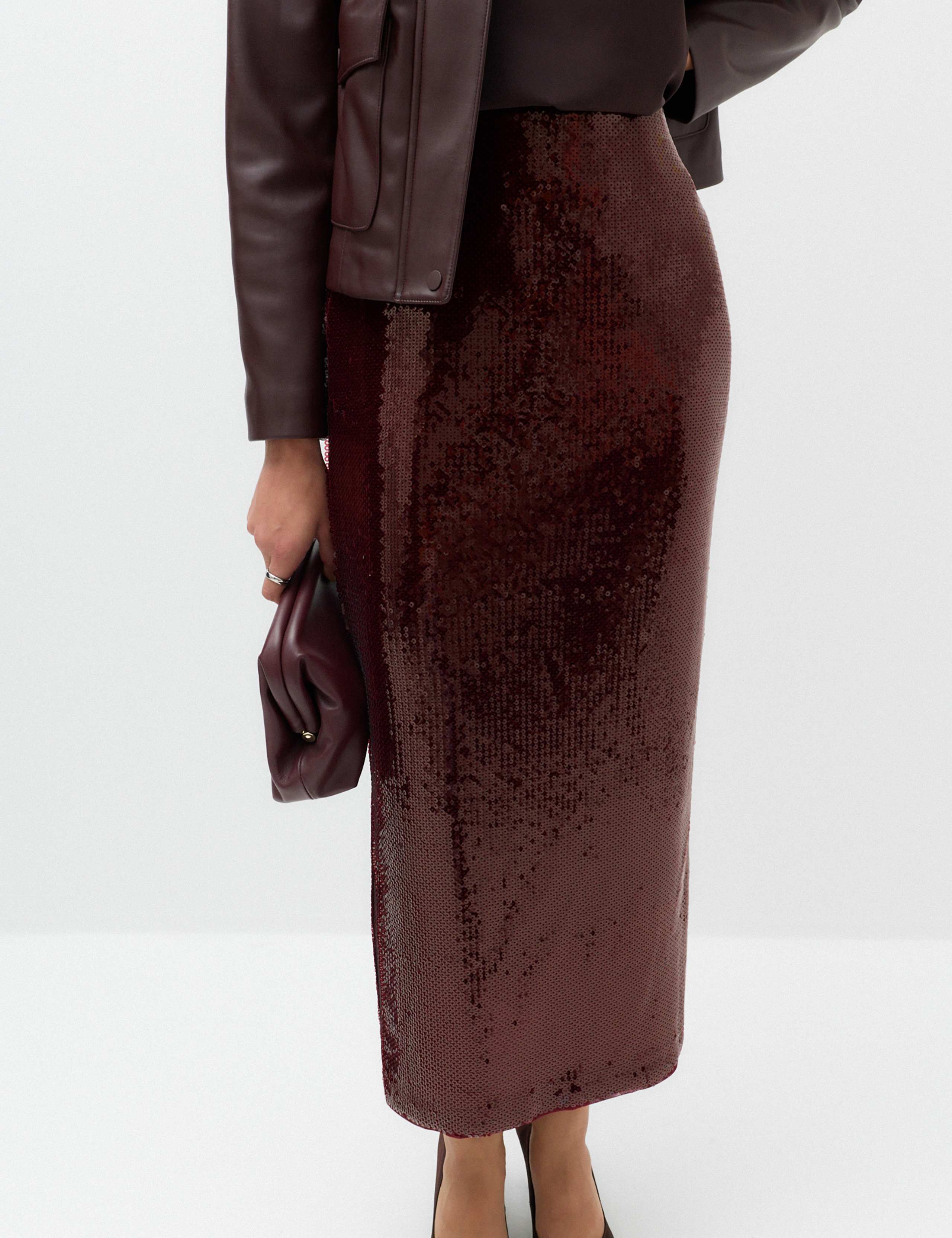 Sequin Midaxi Column Skirt 6 of 7