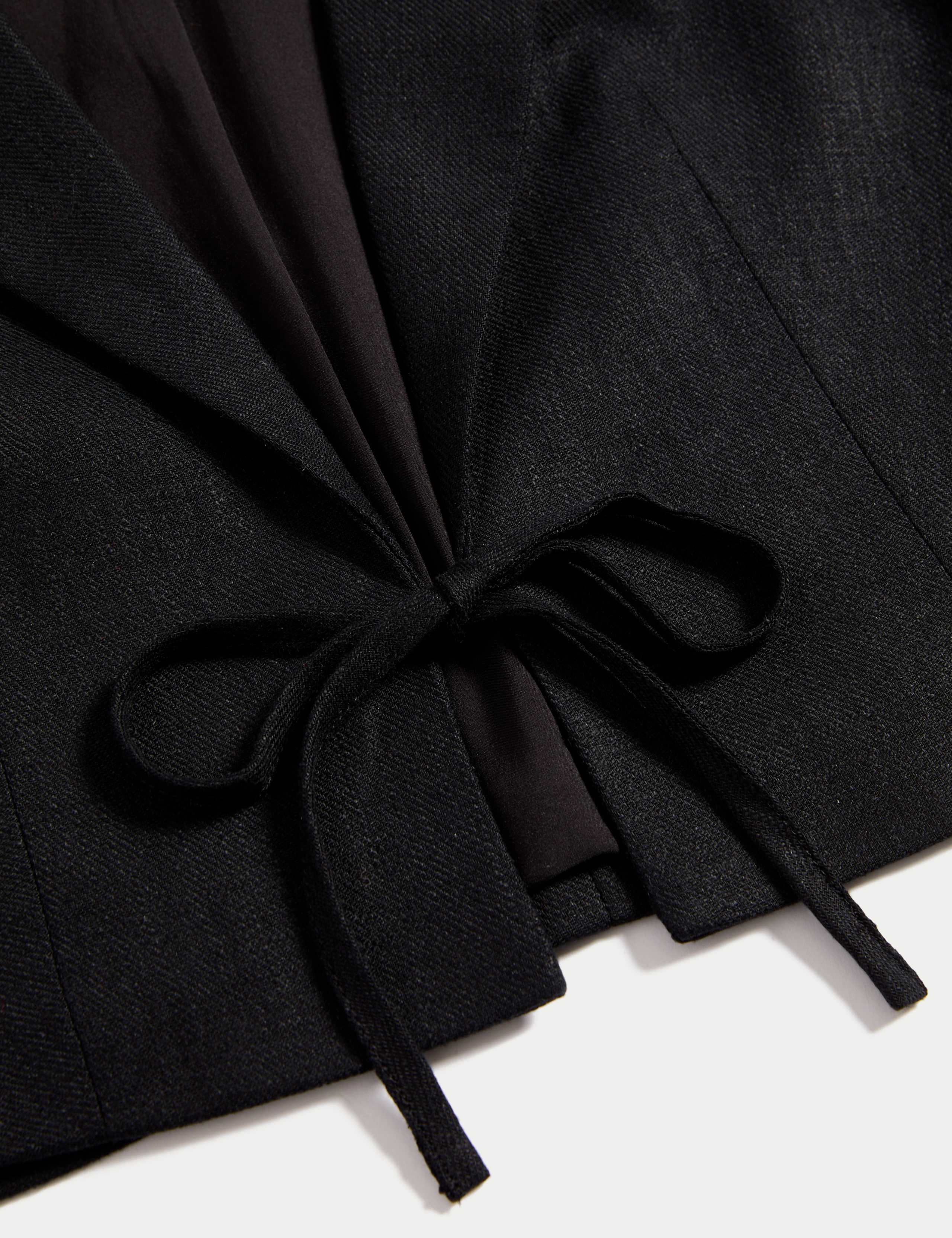 Linen Twill Rich Cropped Short Sleeve Jacket 7 of 7
