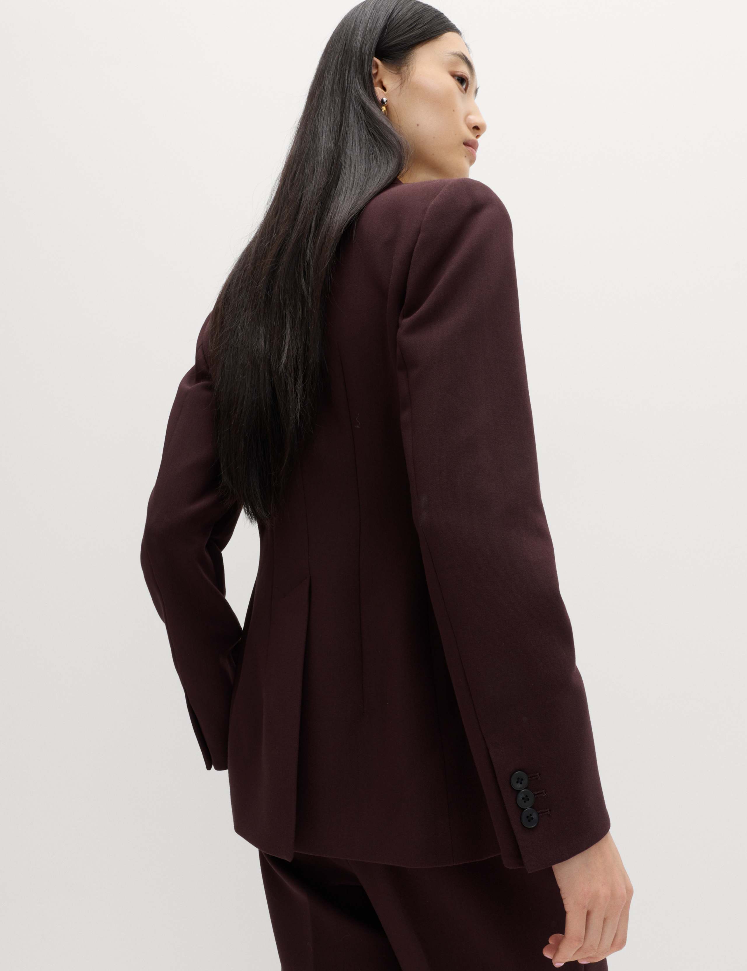 Tailored Cinched Asymmetric Single Breasted Blazer 7 of 7