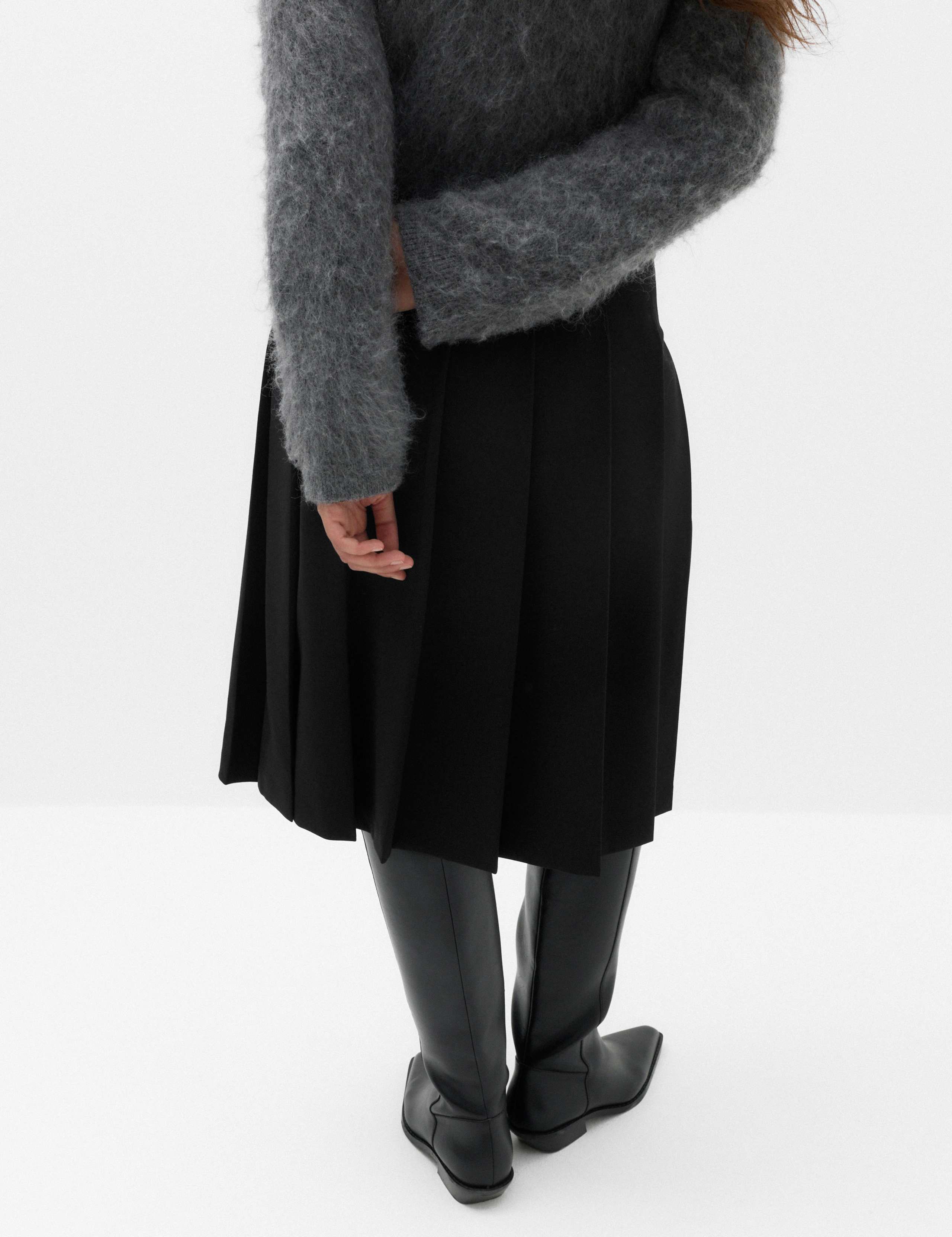 Pleated Wrap Kilt Skirt 5 of 7
