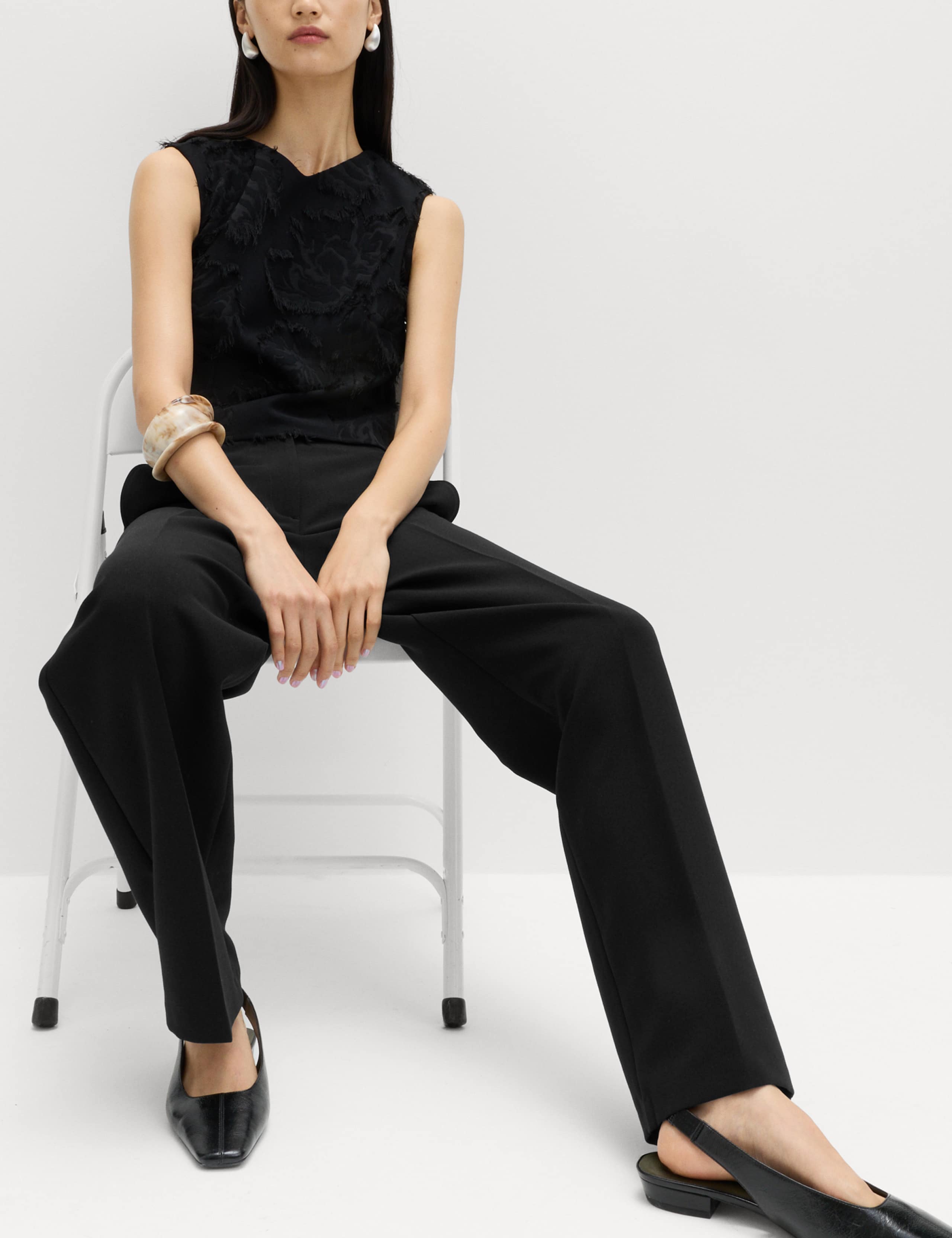 Tailored Straight Leg Trousers 3 of 6