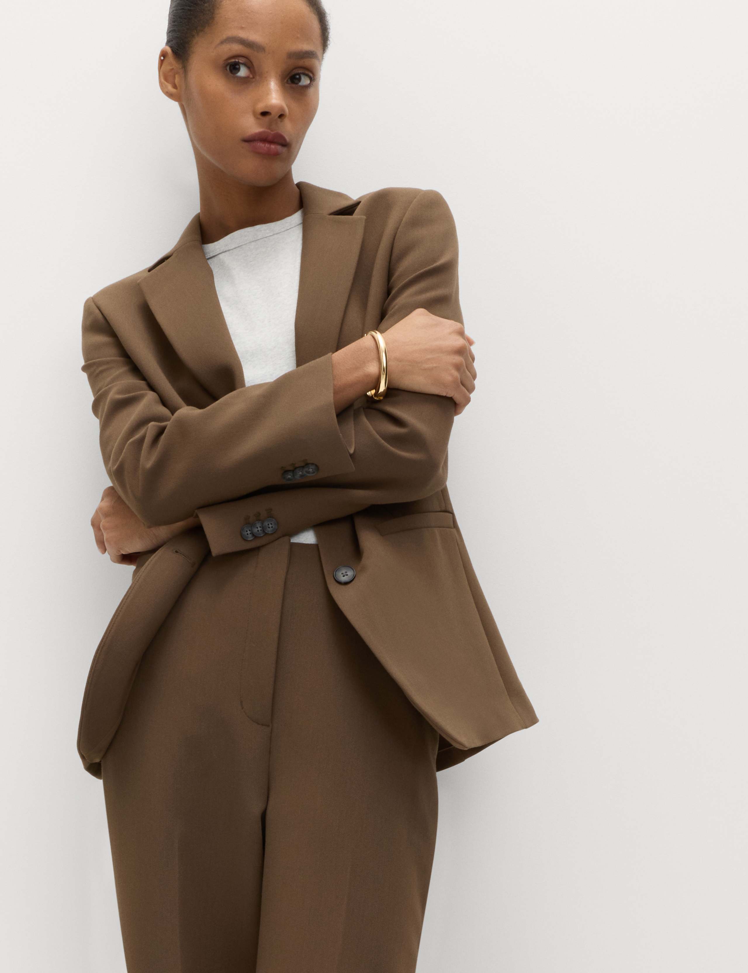 Relaxed Tailored Single-Breasted Blazer 4 of 6