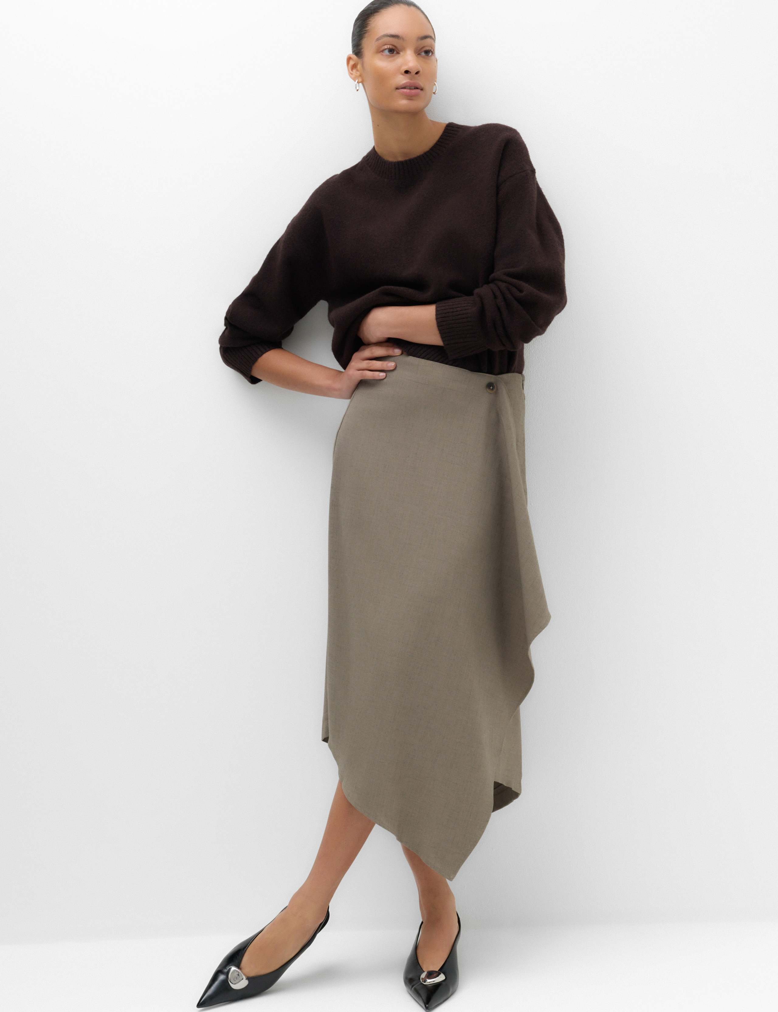 Midi Asymmetric Skirt 1 of 5