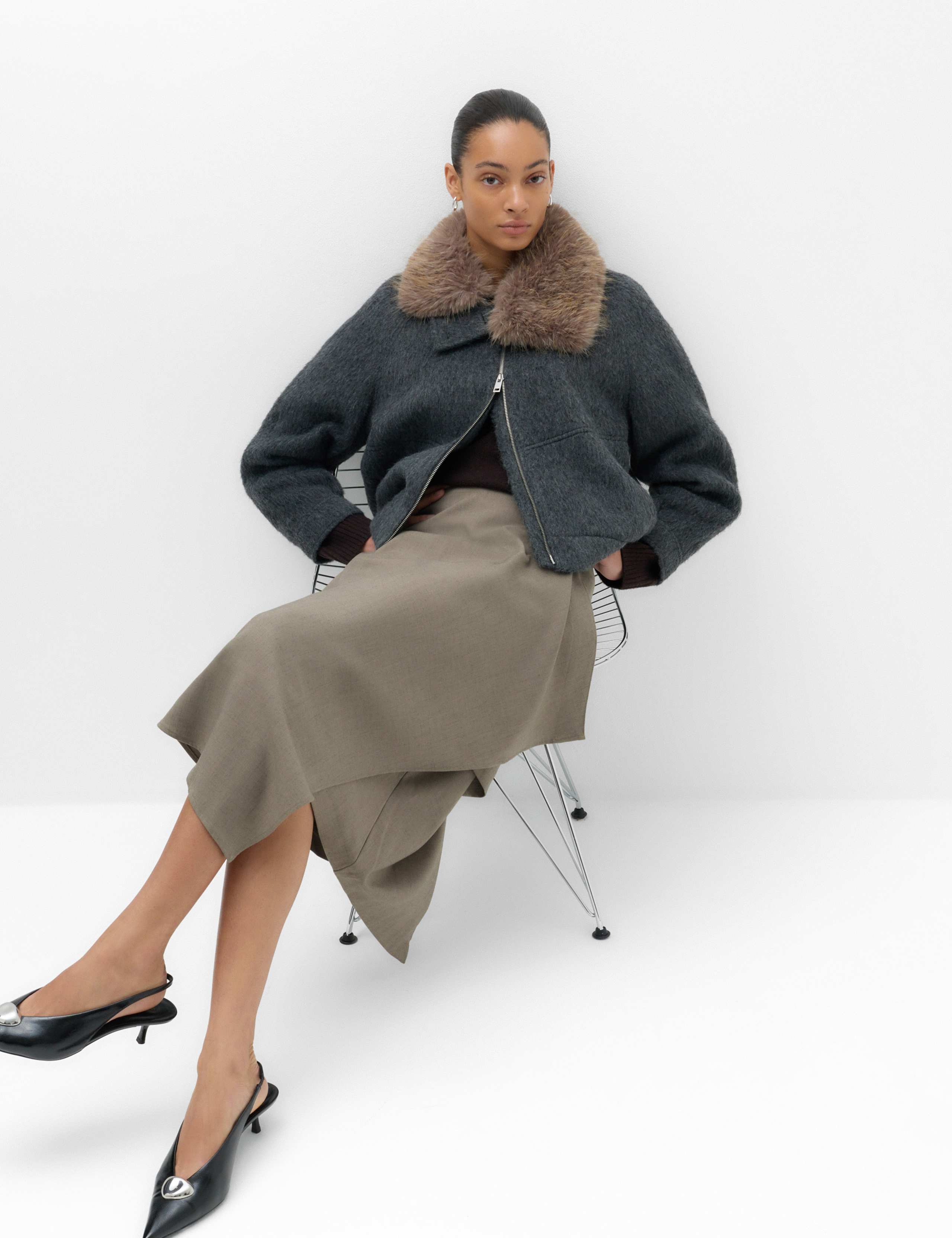 Midi Asymmetric Skirt 3 of 5