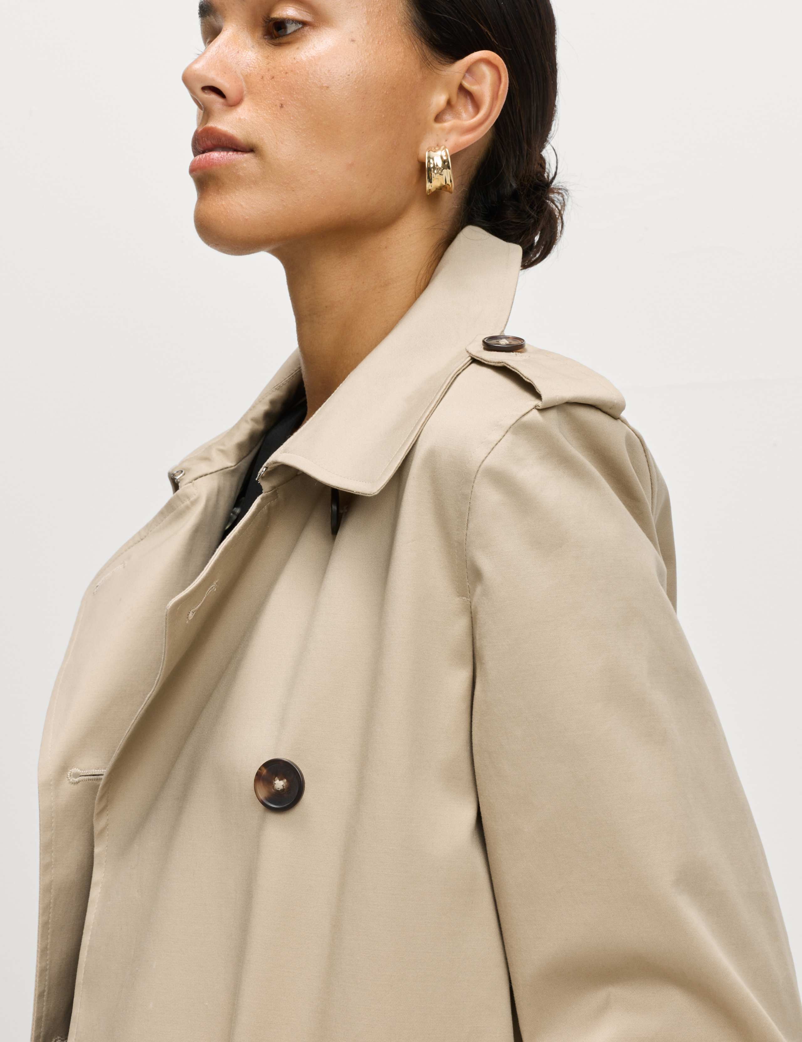 Cotton Rich Belted Longline Trench Coat 5 of 8