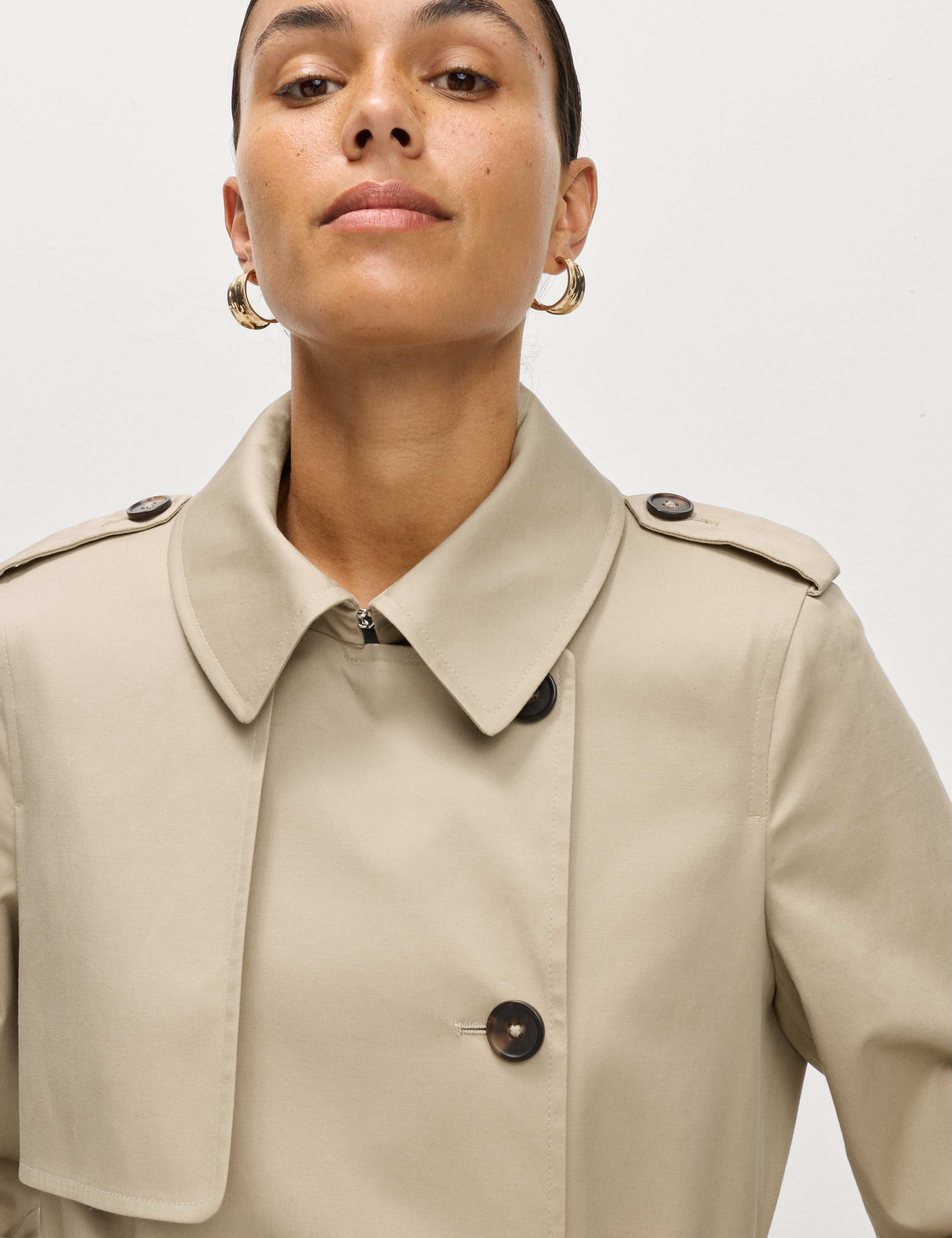 Cotton Rich Belted Longline Trench Coat 7 of 8