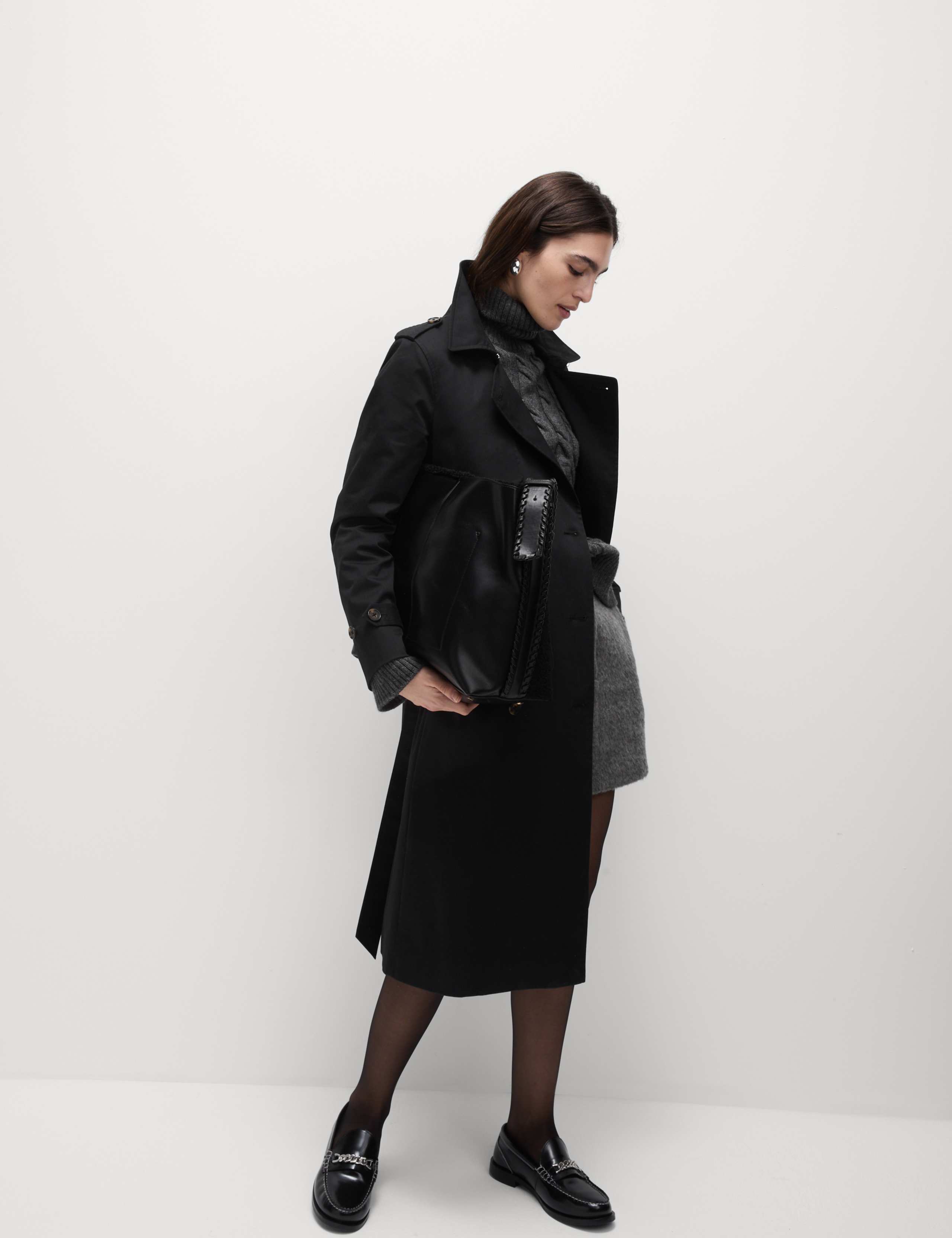 Cotton Rich Belted Longline Trench Coat 5 of 8