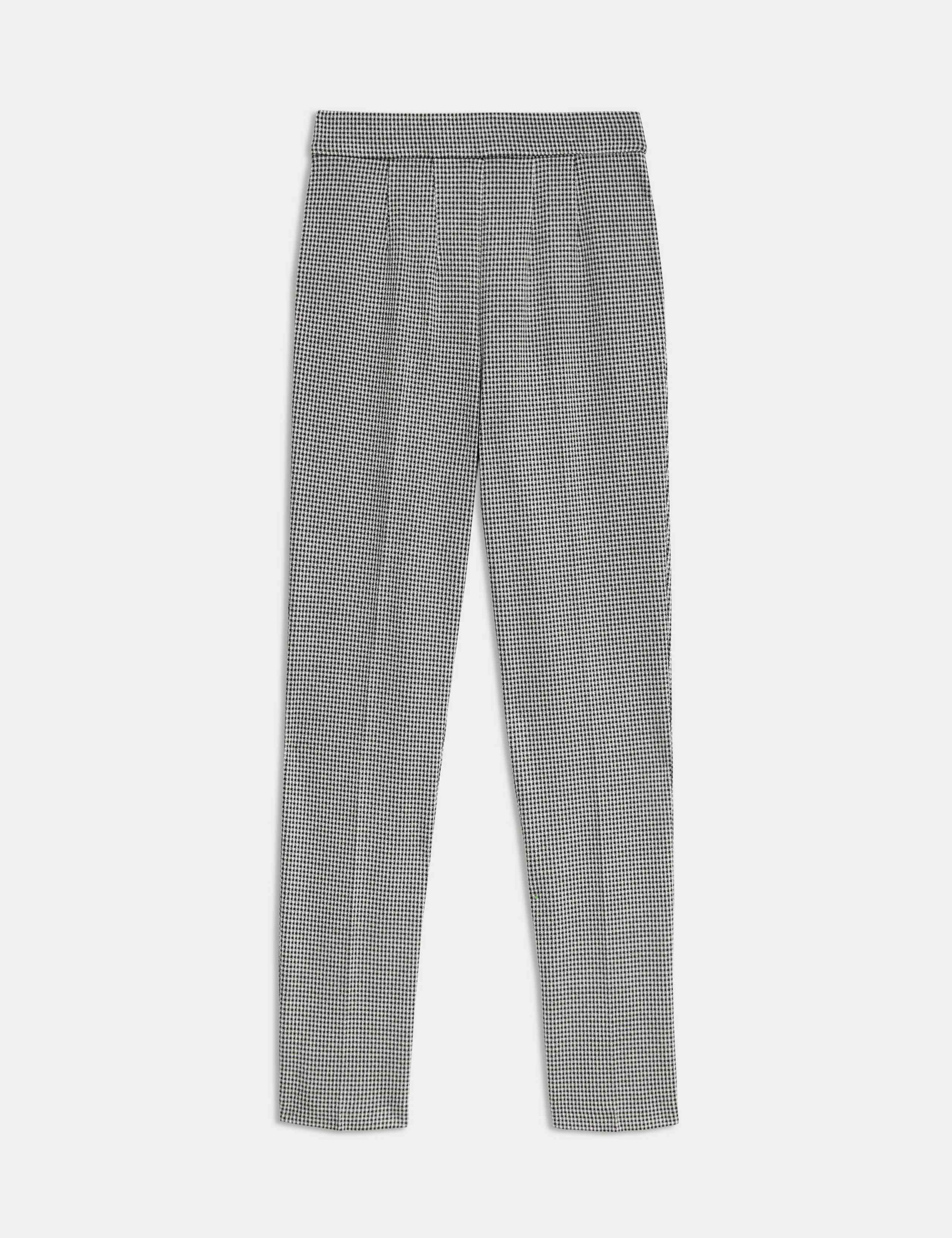 Jersey Checked Slim Fit Ankle Grazer Trousers 2 of 7
