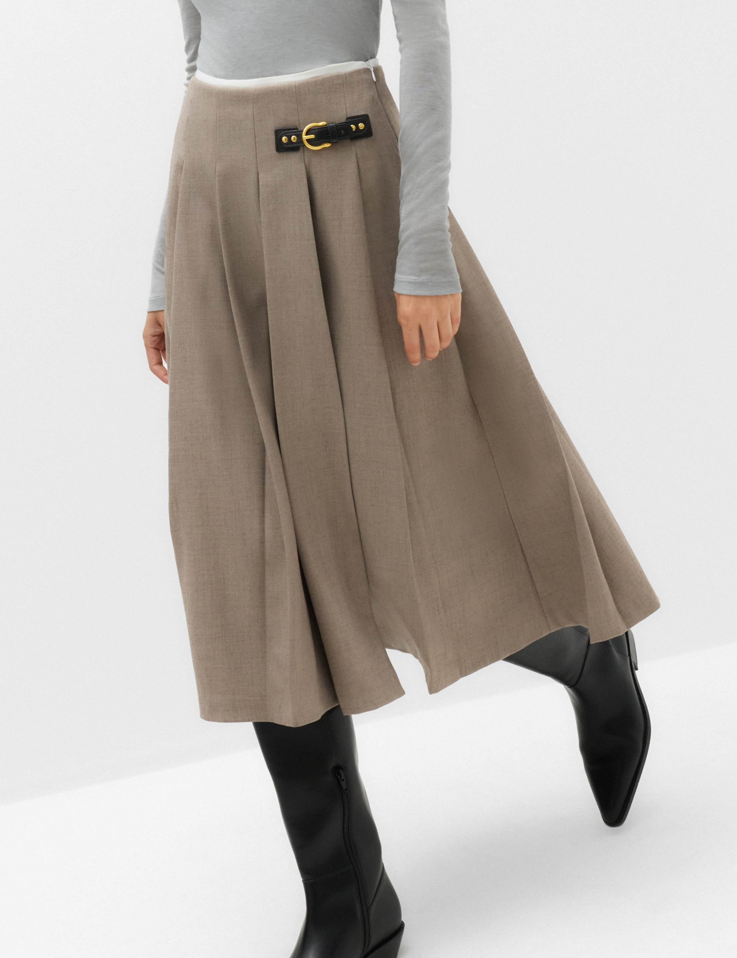 Pleated Midi Wrap Kilt 6 of 7