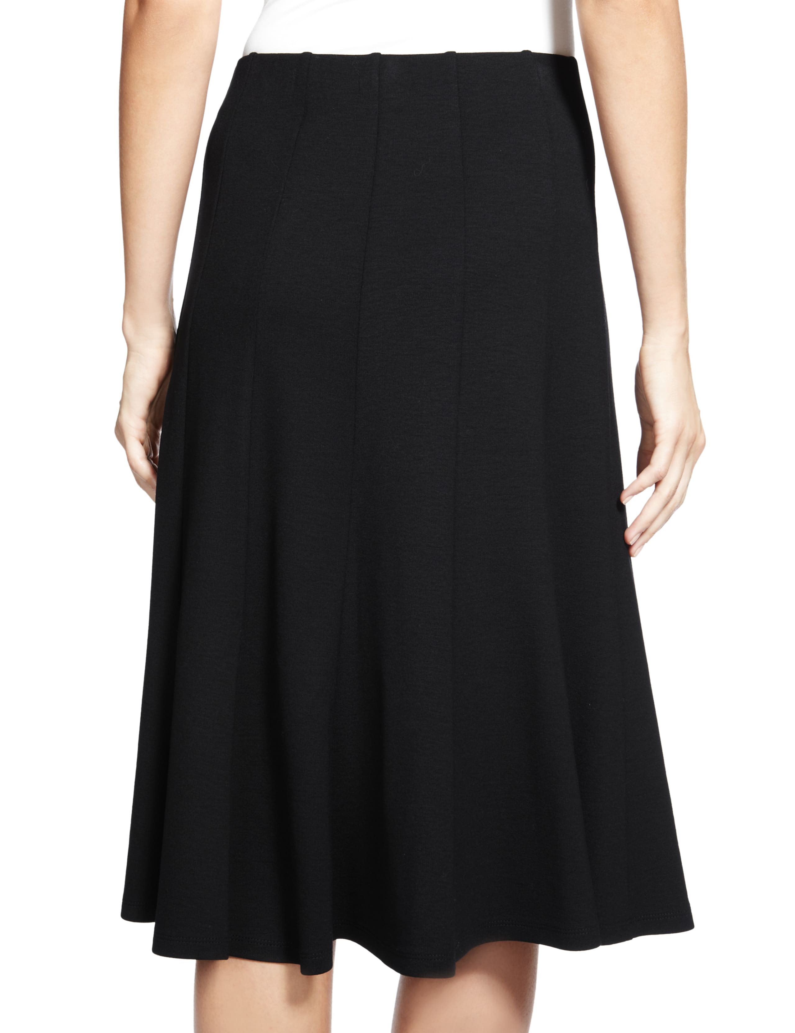 Panelled Pull On Long Skater Skirt 6 of 7