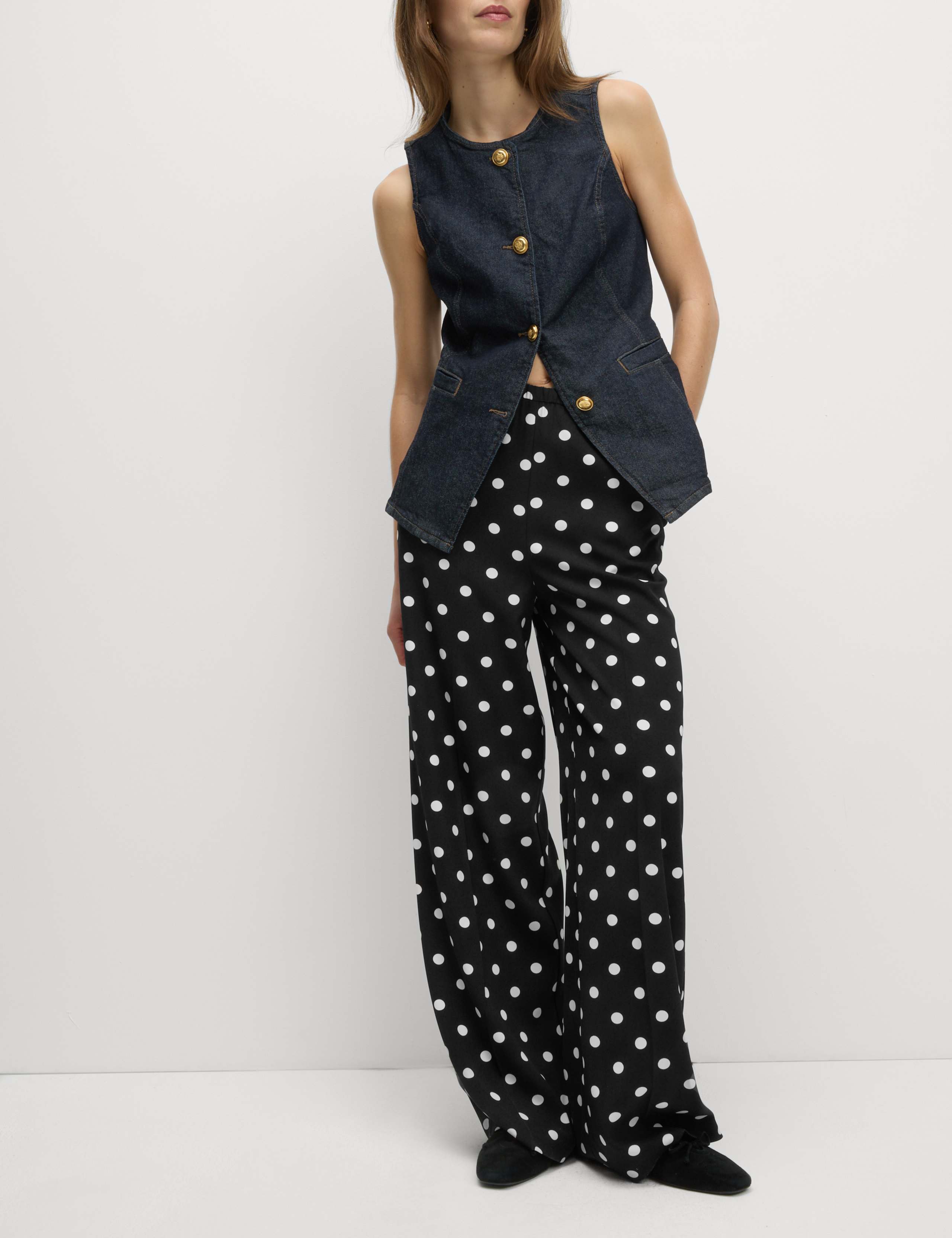 Print Wide Leg Trousers 3 of 5