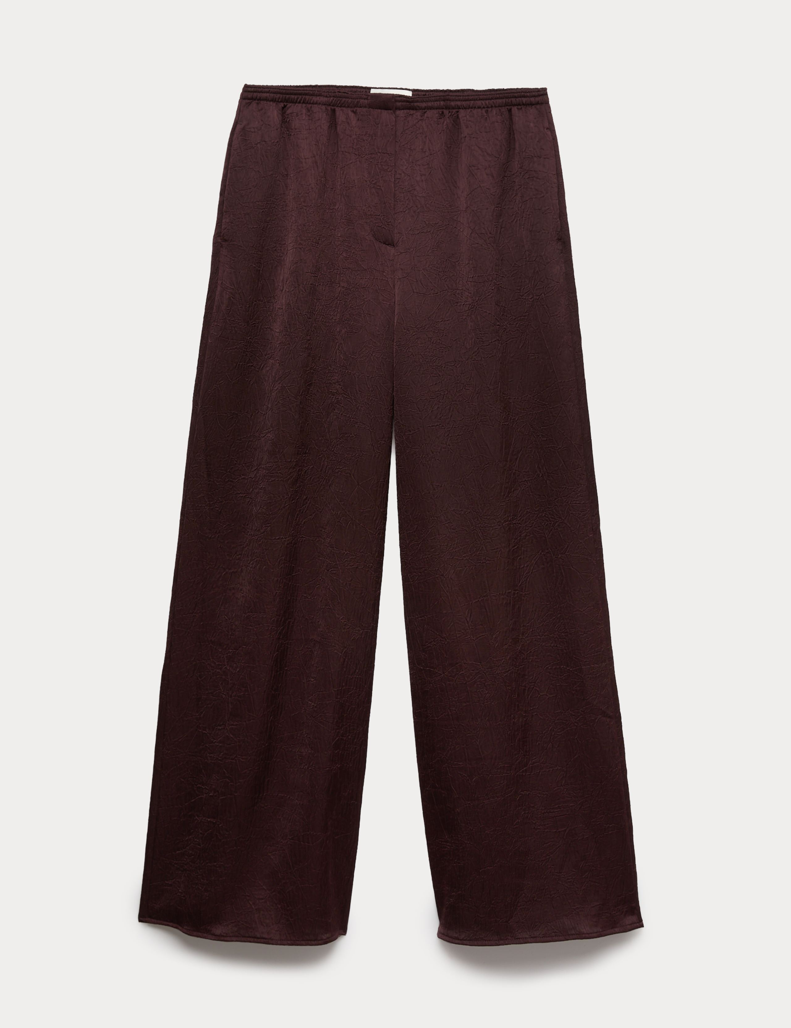 Satin Crinkle Palazzo Trousers 2 of 6