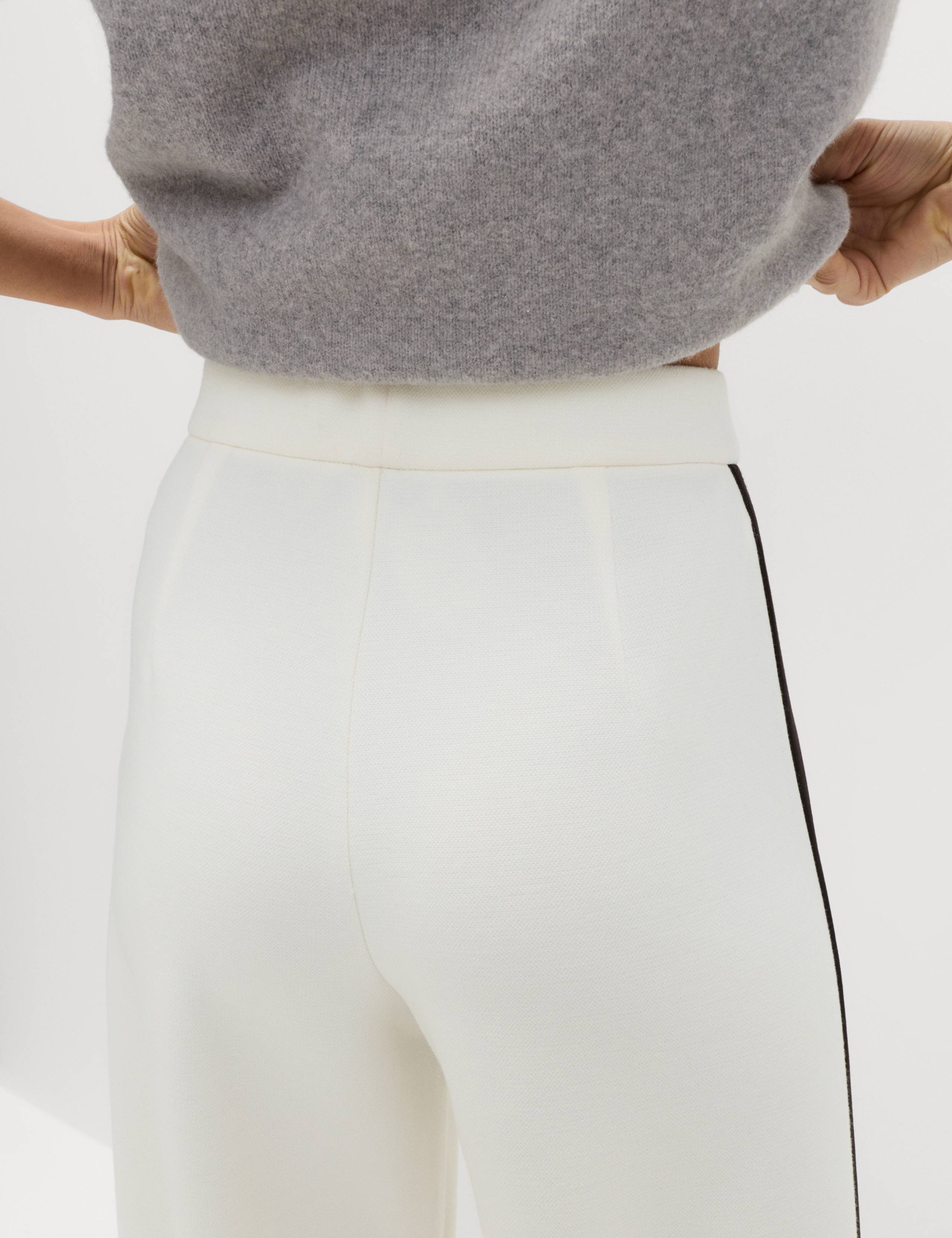 Pique Side Stripe Wide Leg Trousers 5 of 7