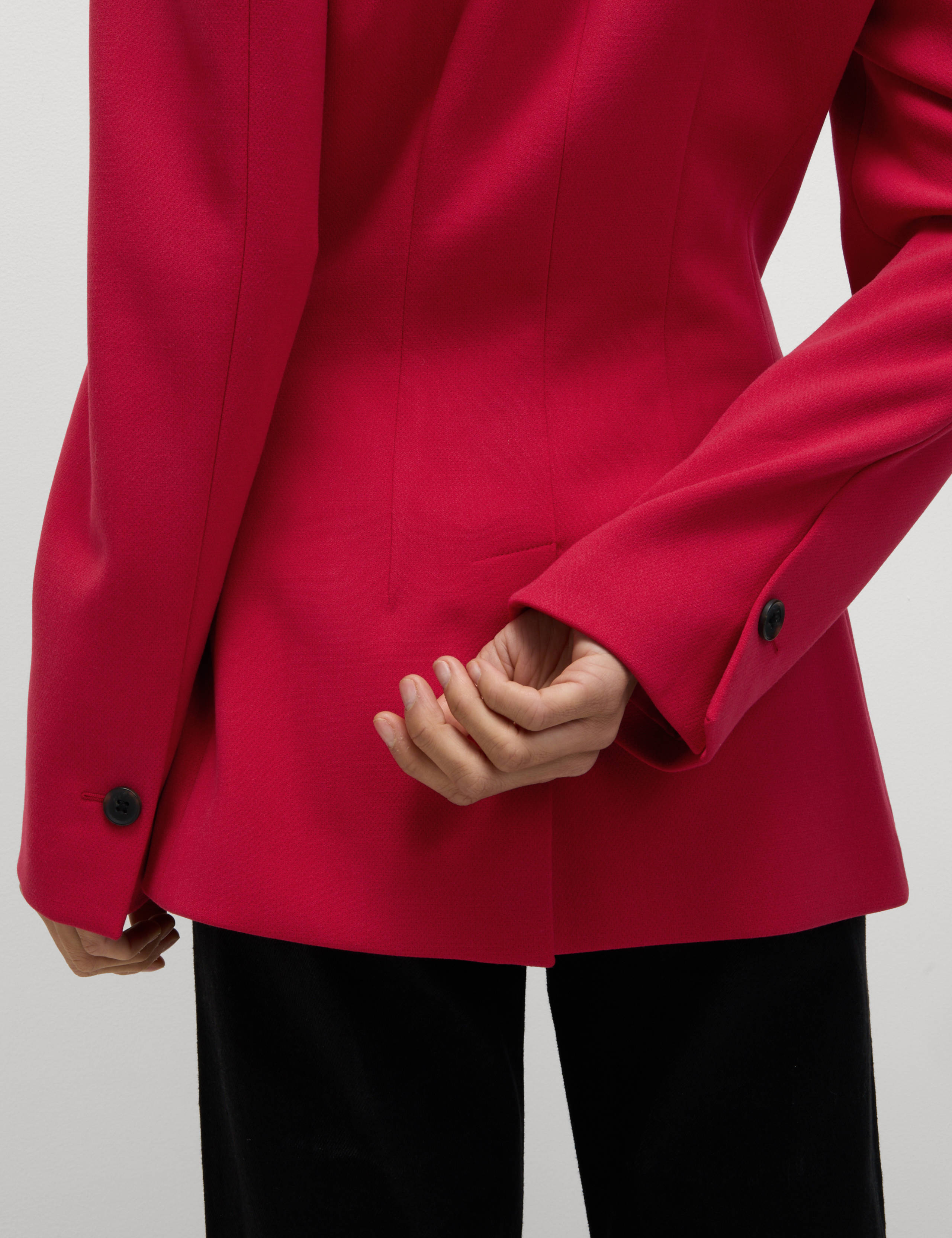 Crepe Tailored Double Breasted Blazer 4 of 8