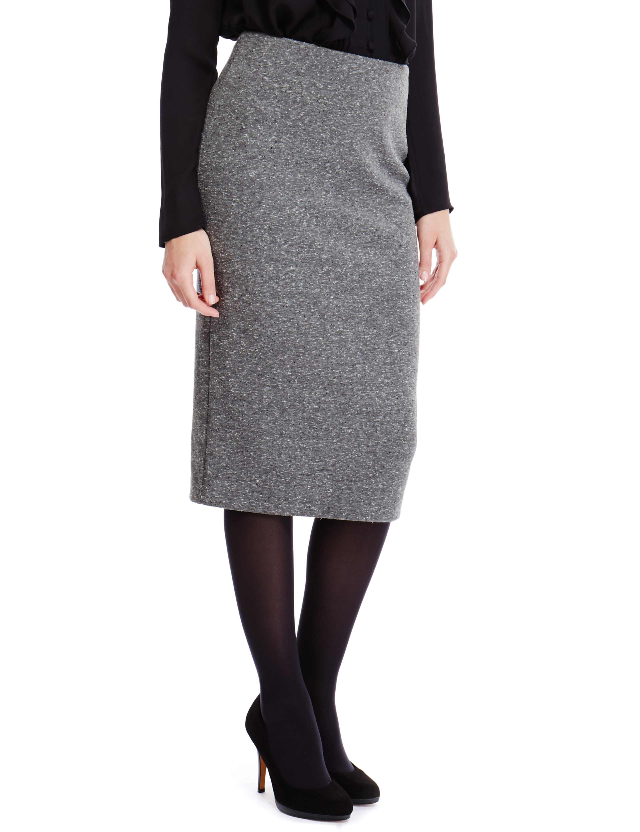 Textured Scuba Pencil Skirt 1 of 4