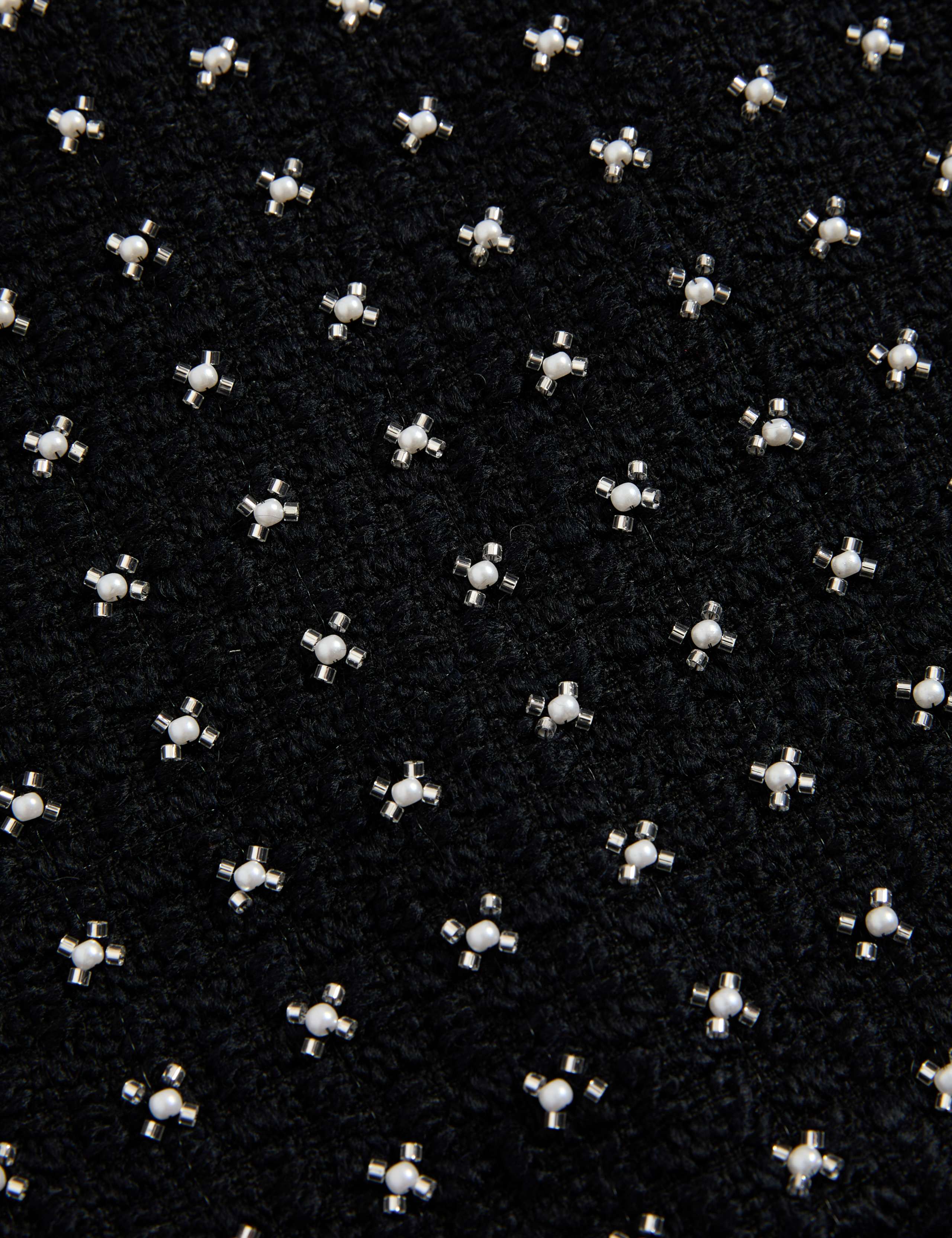 Tweed Embellished Mini A-Line Skirt 7 of 7